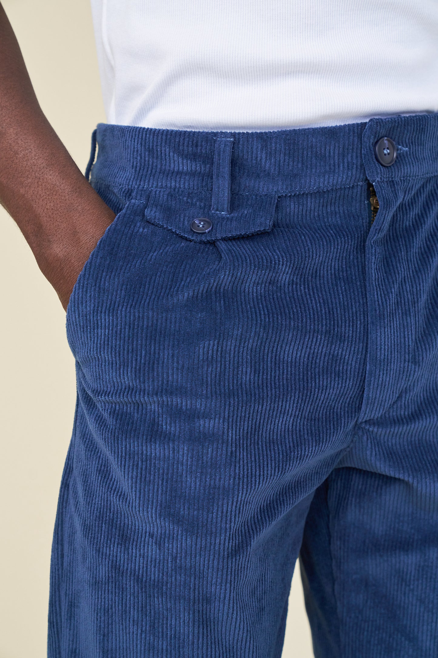 RELAXED CORDUROY TROUSER - DALLAS BLUE