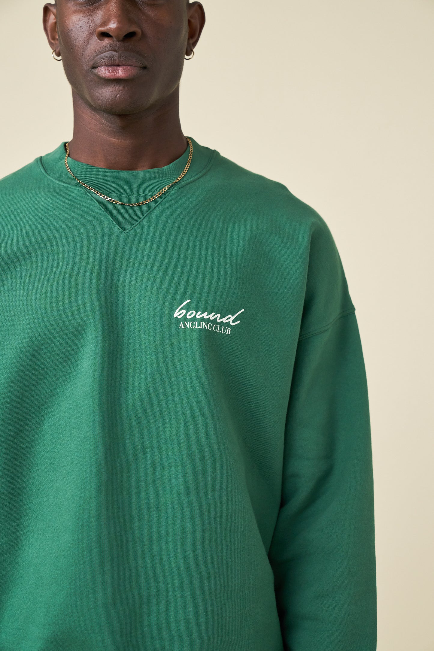 ANGLING CLUB SWEATER - MID GREEN