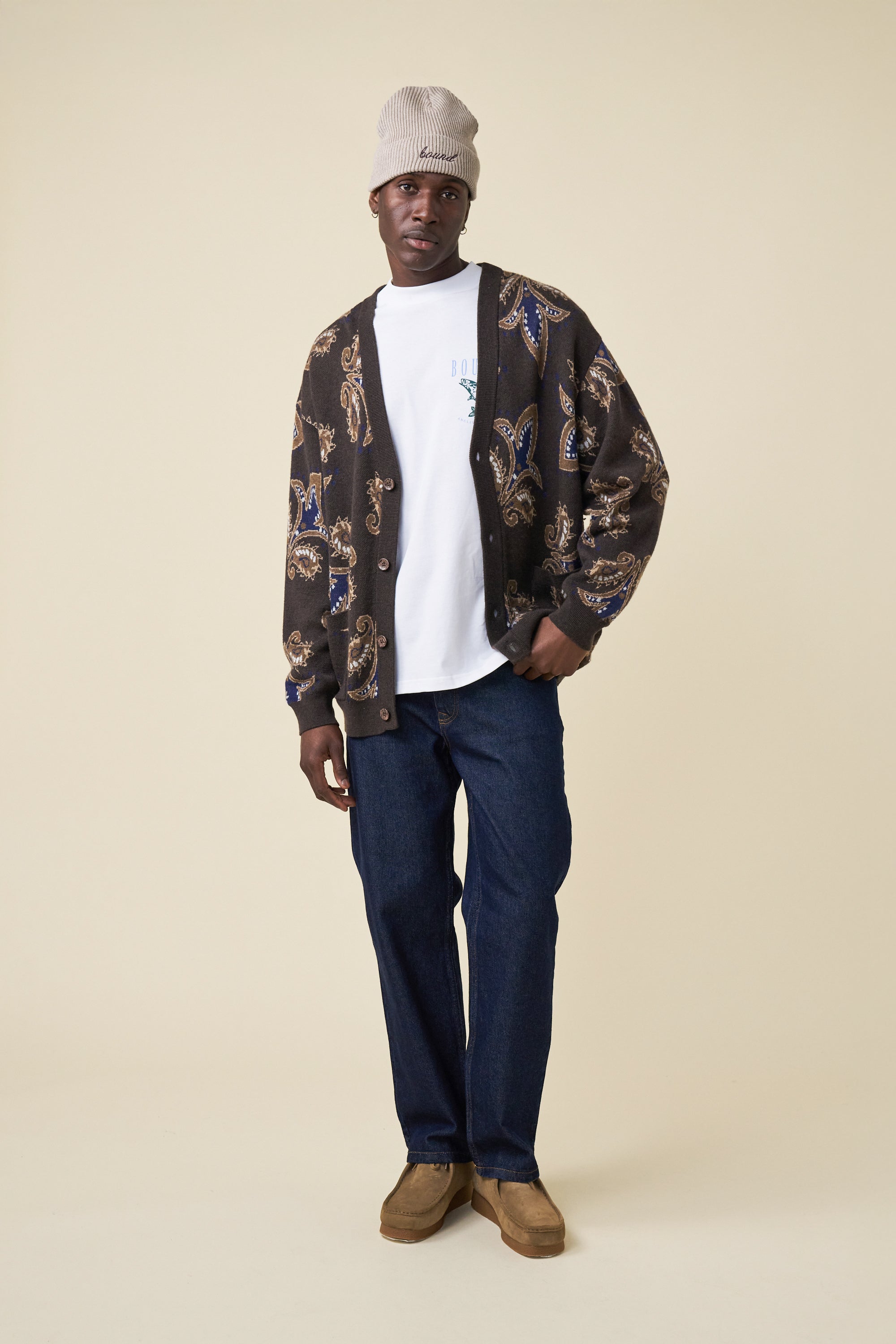 PAISLEY WOOL GRANDAD CARDIGAN – bound