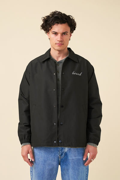 CLASSIC COACH JACKET - BLACK – bound