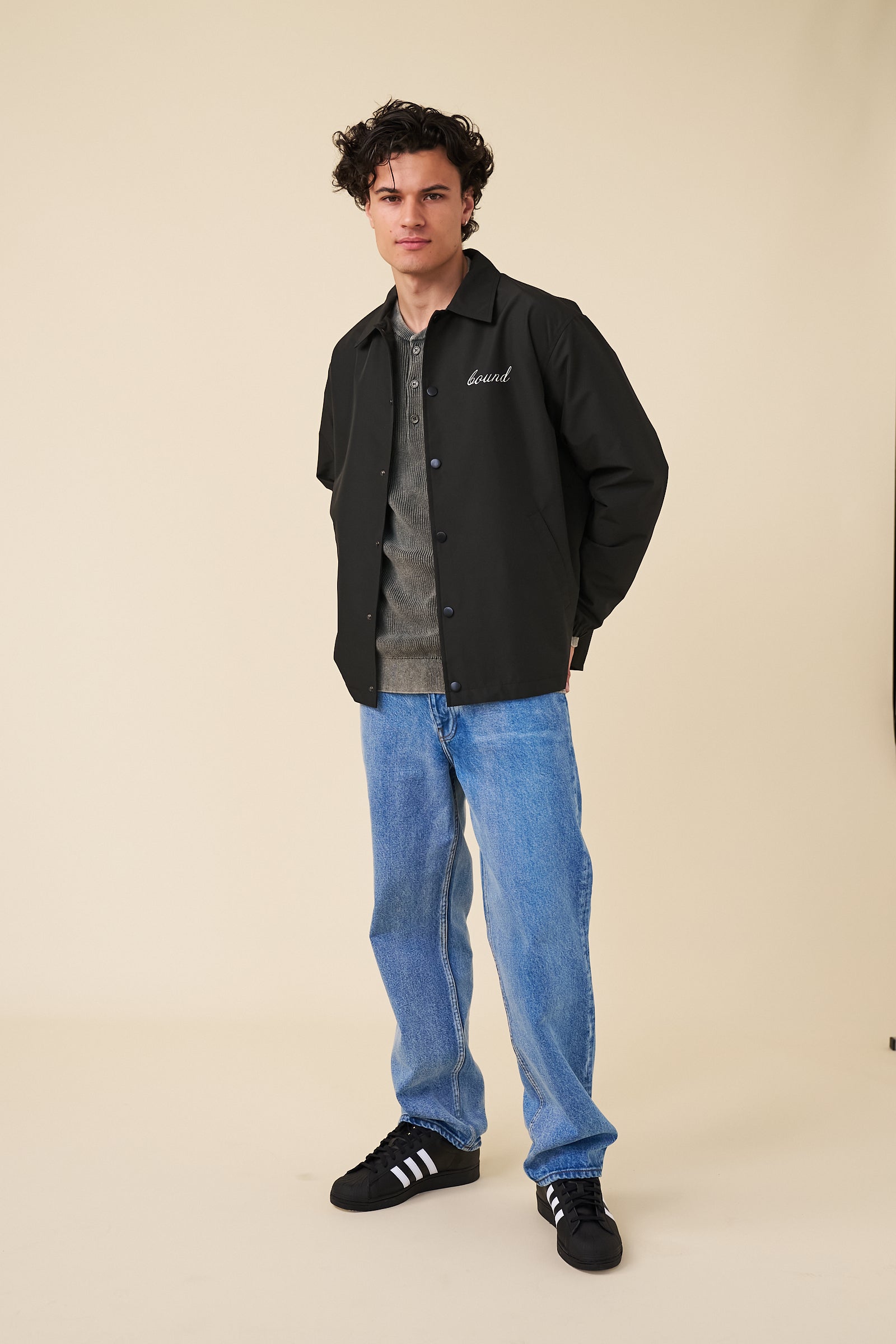 CLASSIC COACH JACKET - BLACK – bound
