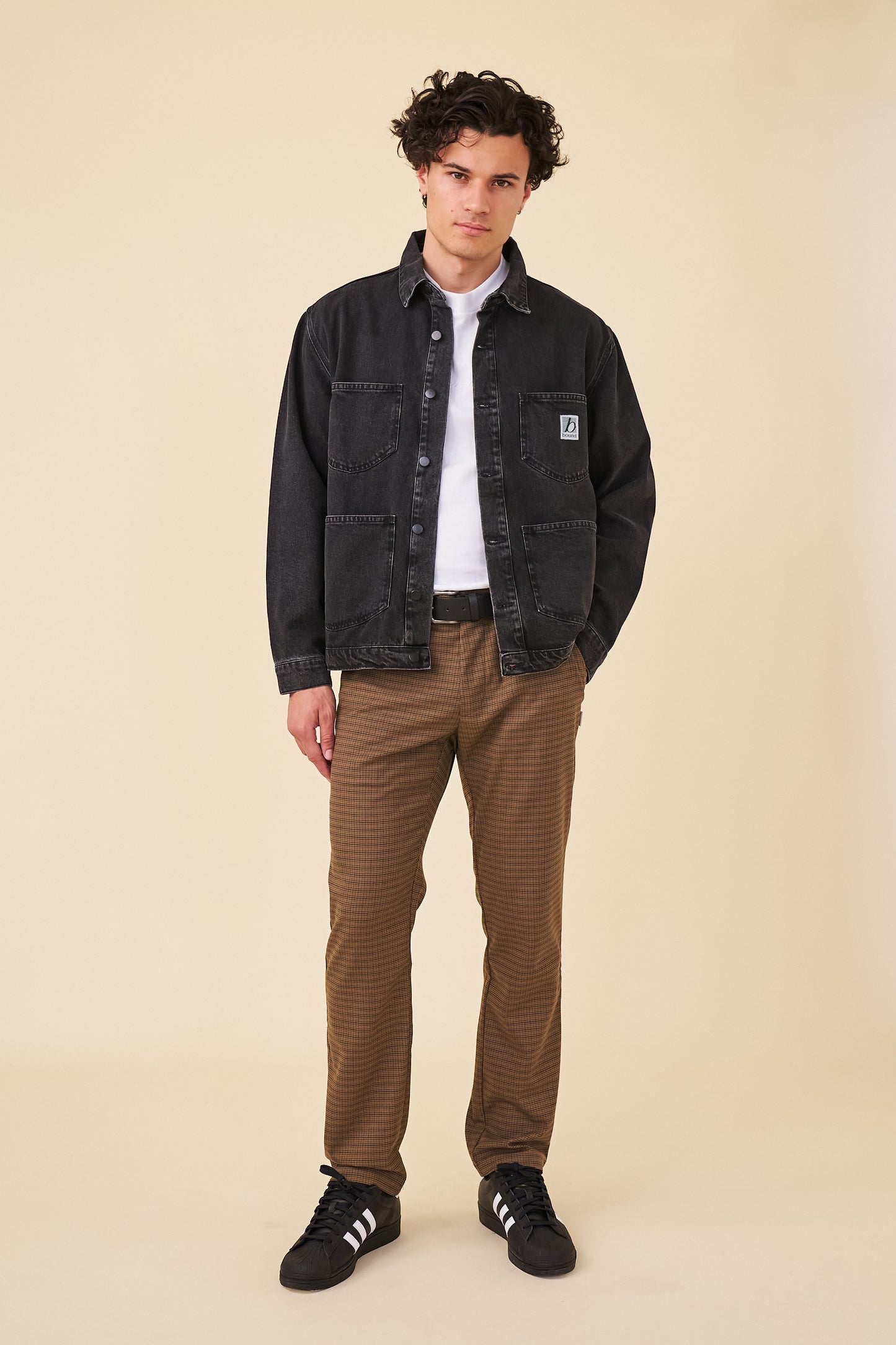 MANHATTAN DENIM WORK JACKET - WASHED BLACK
