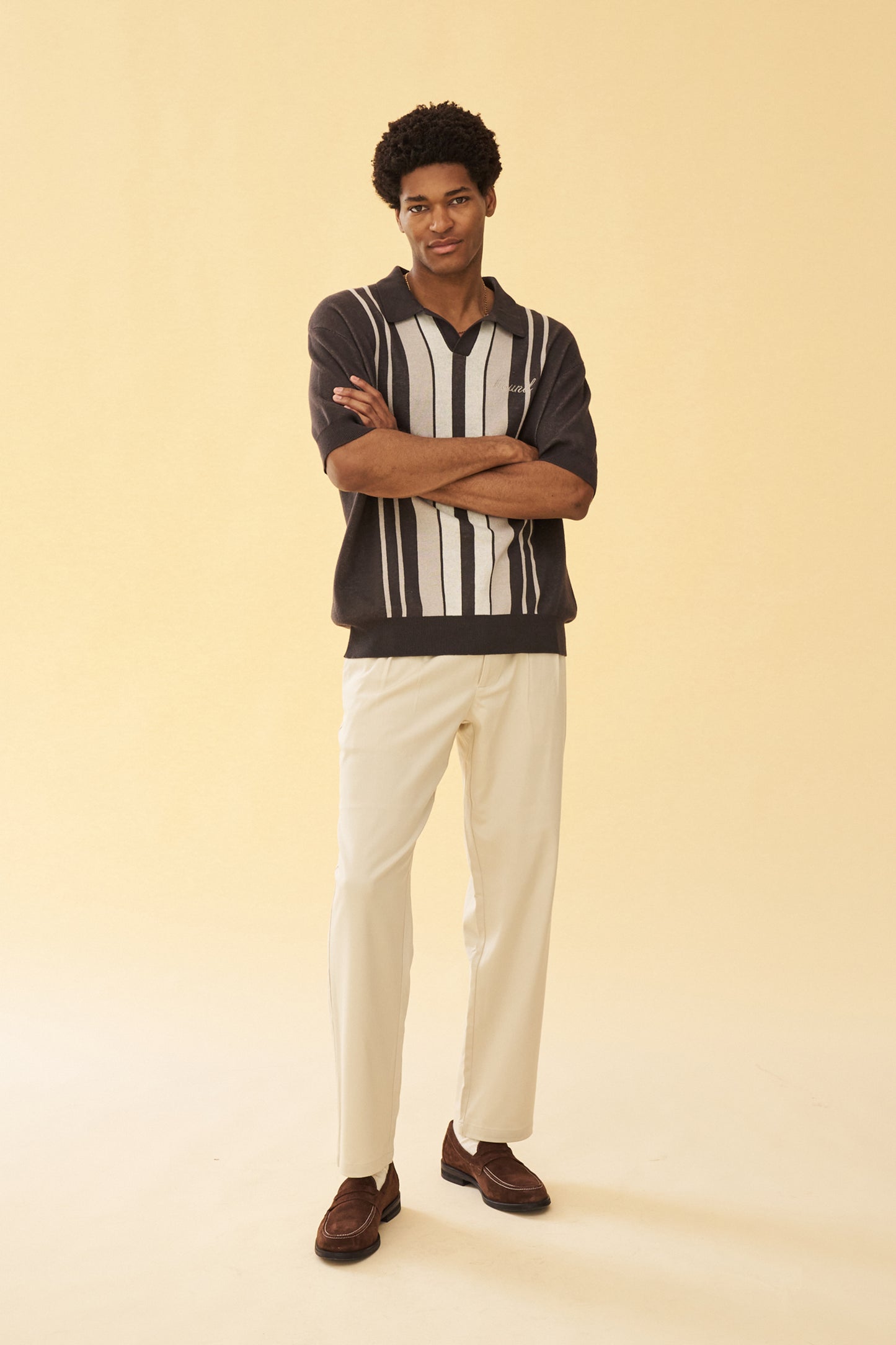 PLEATED SMART TROUSERS - CREAM