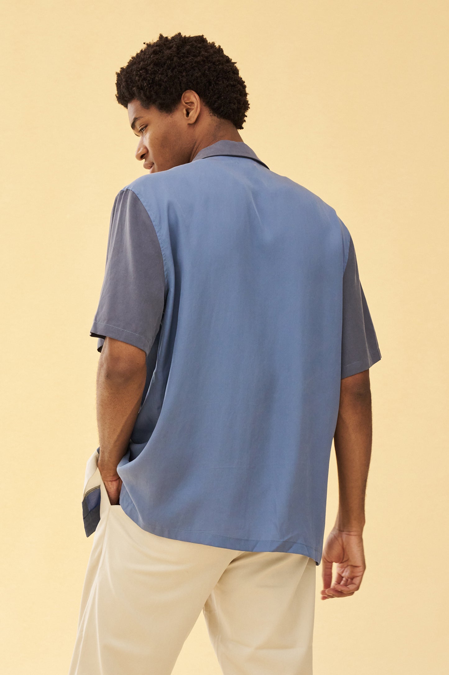 NEW JERSEY BOWLING SHIRT - BLUE