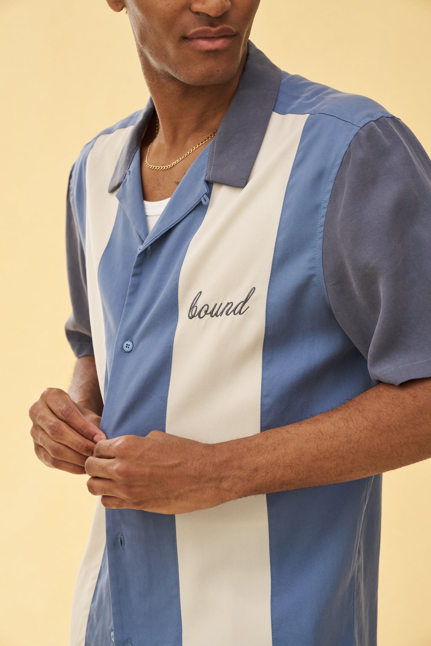 NEW JERSEY BOWLING SHIRT - BLUE