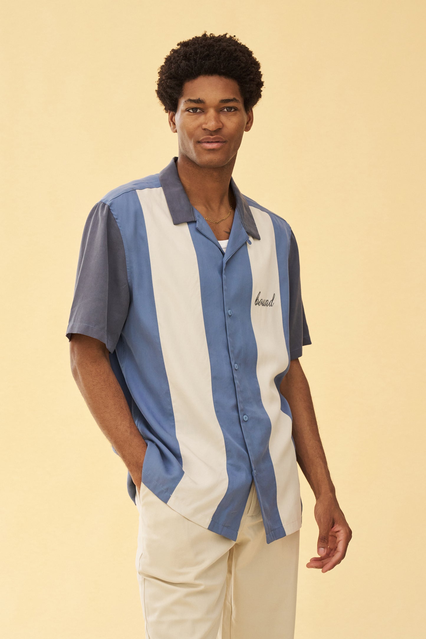 NEW JERSEY BOWLING SHIRT - BLUE