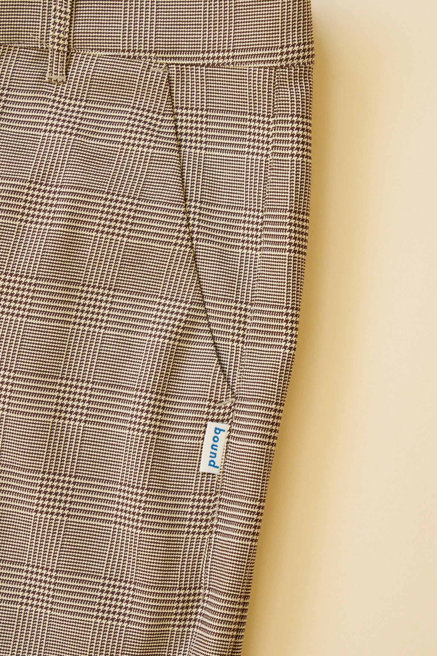 HOUNDSTOOTH CHECK TROUSER - GREY