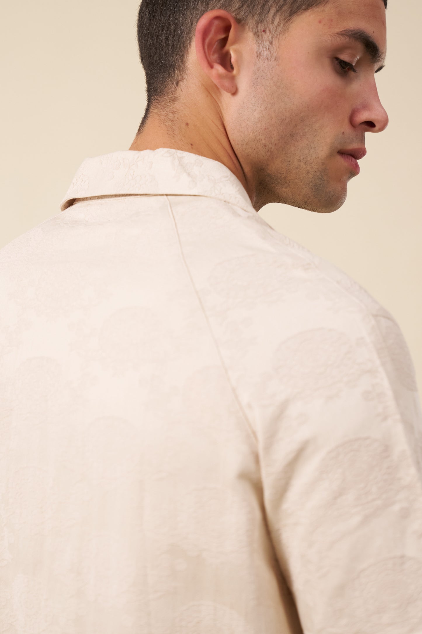 FLORA EMBROIDERED SHIRT - CREAM