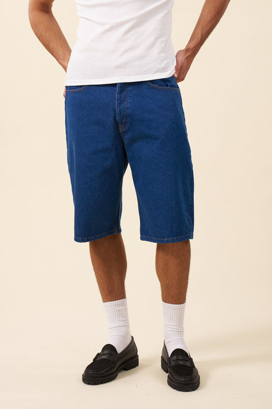 UNION DENIM JORTS - MID BLUE