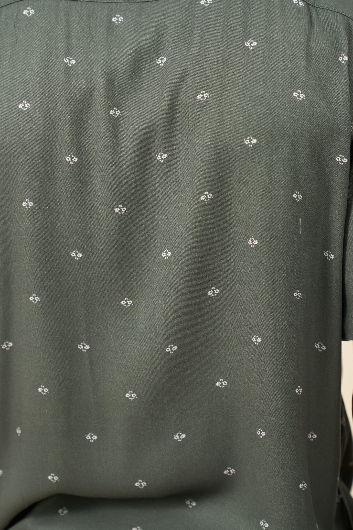 FLORAL RAYON SHIRT - SAGE
