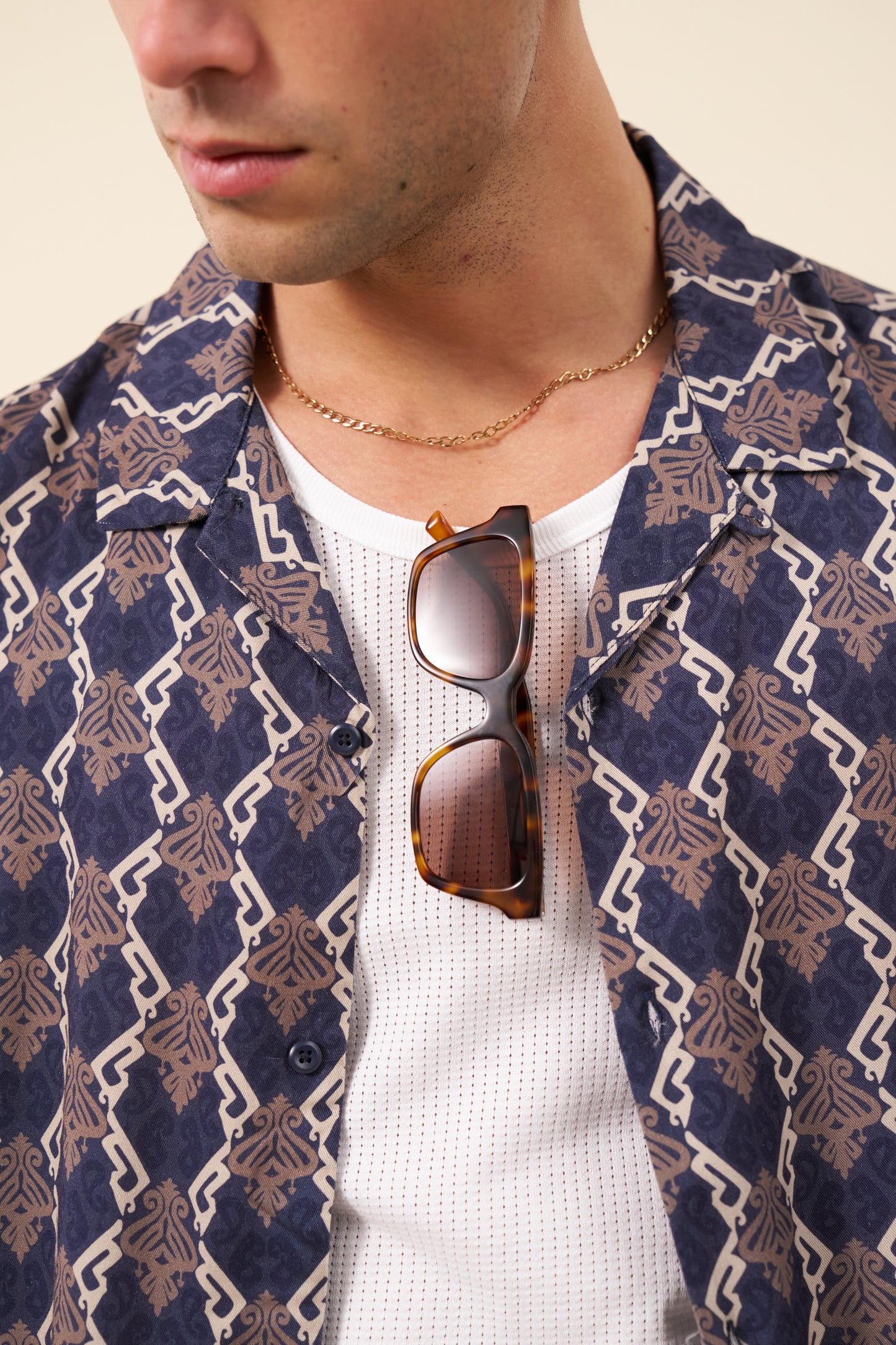 TONY PATTERNED RAYON SHIRT