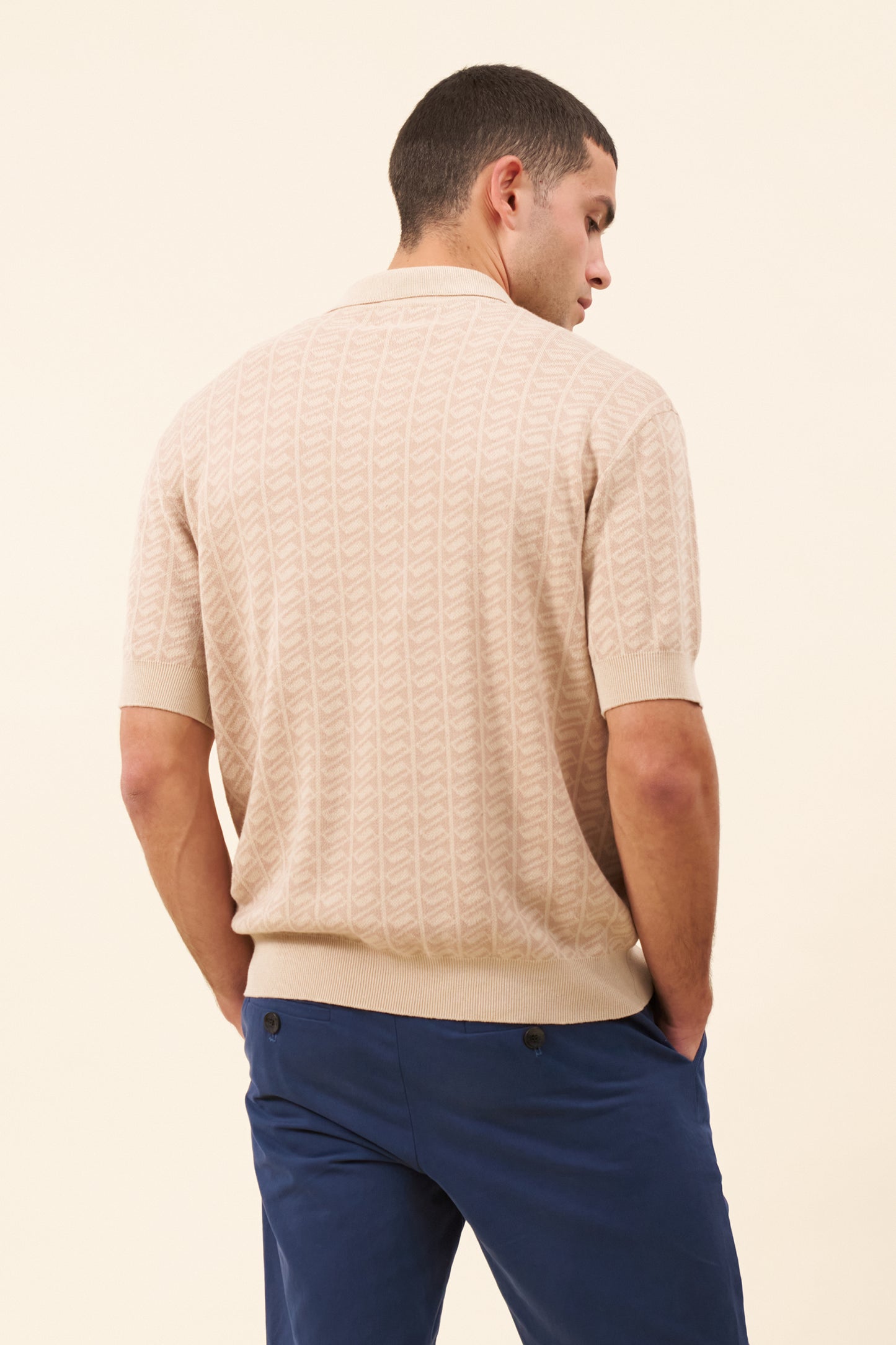 HARRIS KNIT POLO - DESERT SAND