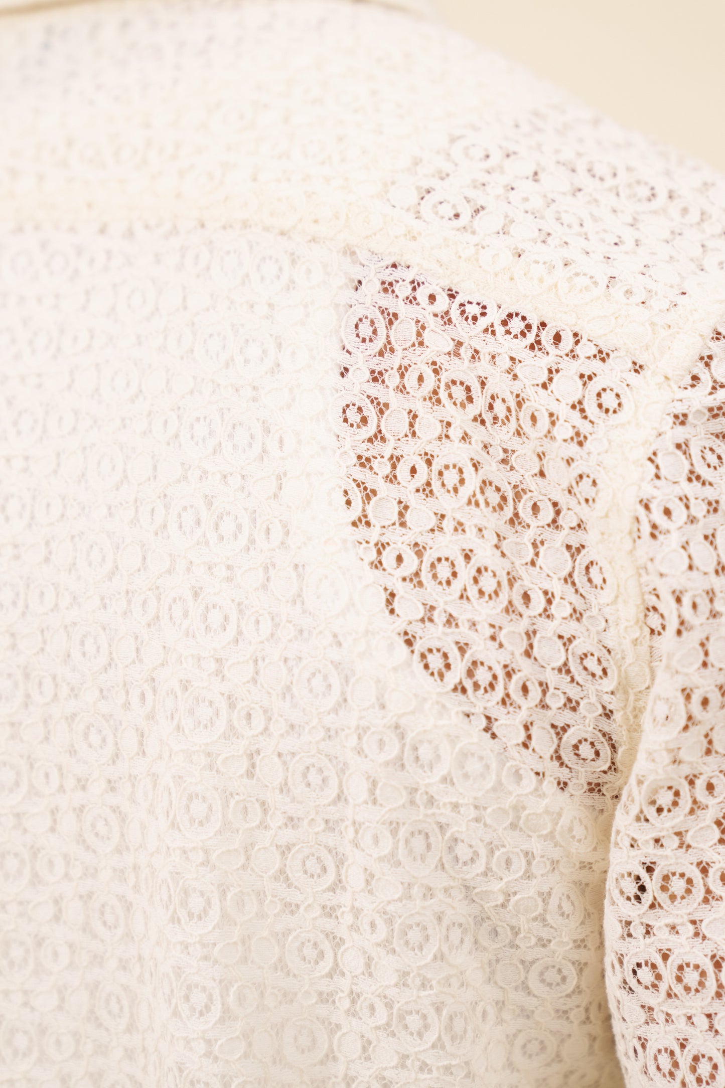 CAPRI LACE SHIRT - ECRU