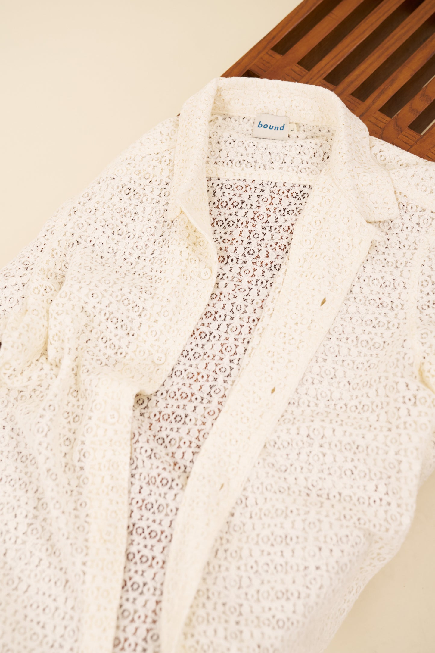 CAPRI LACE SHIRT - ECRU