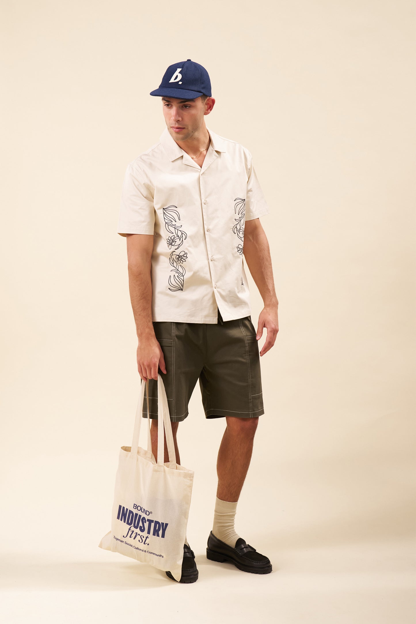 CANVAS CONTRAST SHORTS - ARMY GREEN