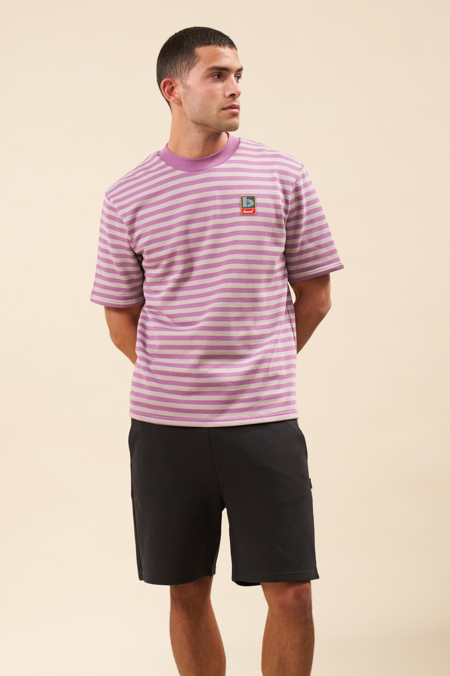 PIQUE WAFFLE SHORTS - BLACK