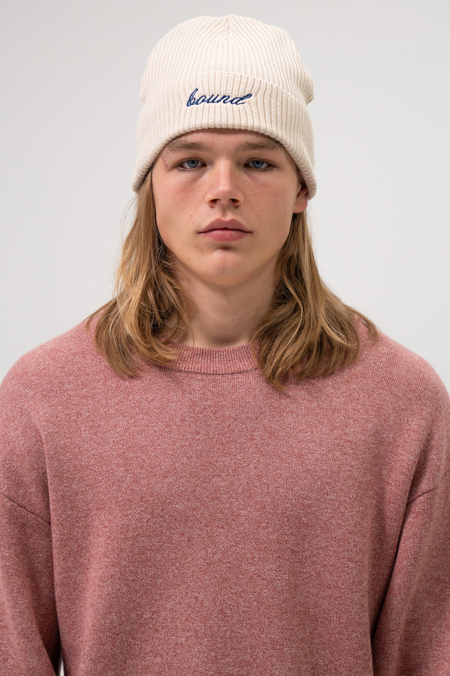 RED MARL KNIT SWEATER