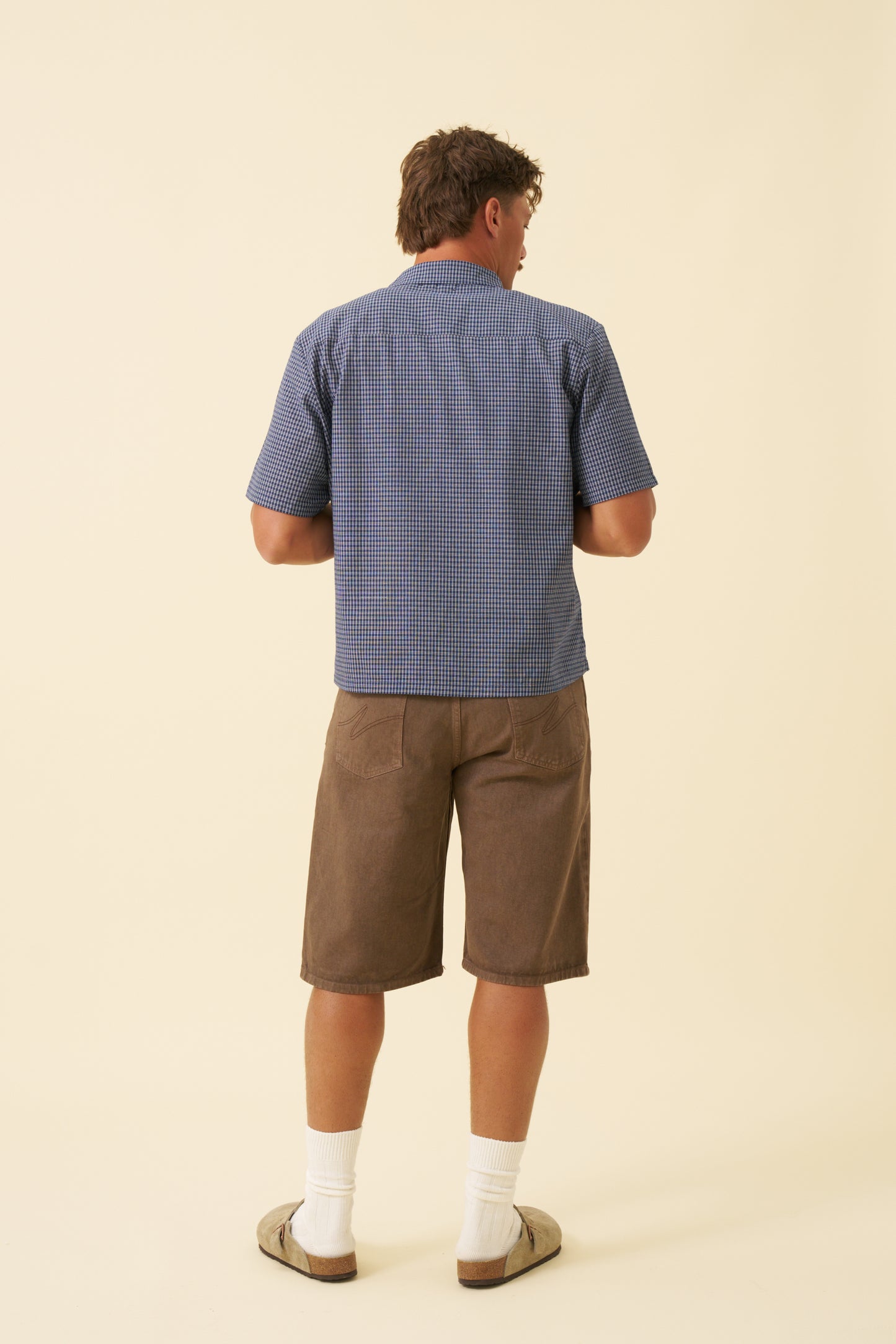 BOTHA UNION DENIM JORTS - WASHED BROWN