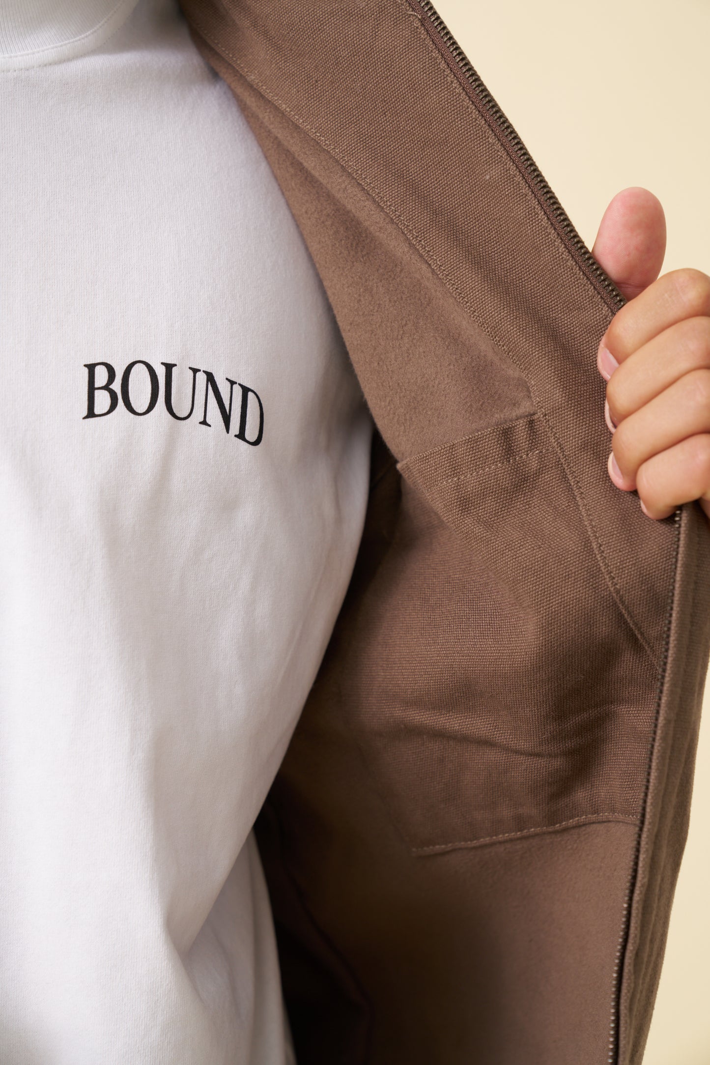BOTHA HEAVY CANVAS VEST - BROWN