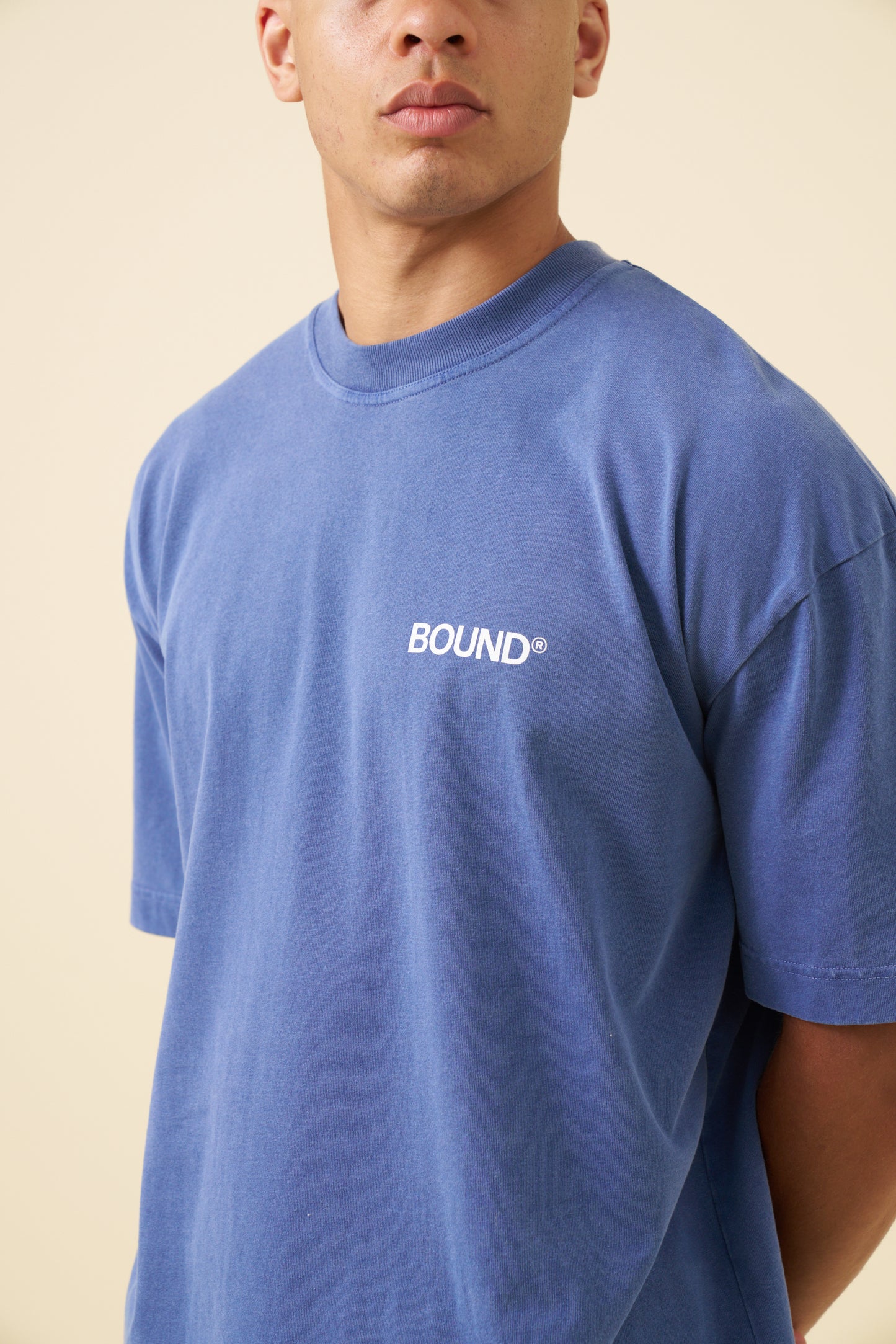 INDUSTRY FIRST TEE - WASHED LIGHT NAVY