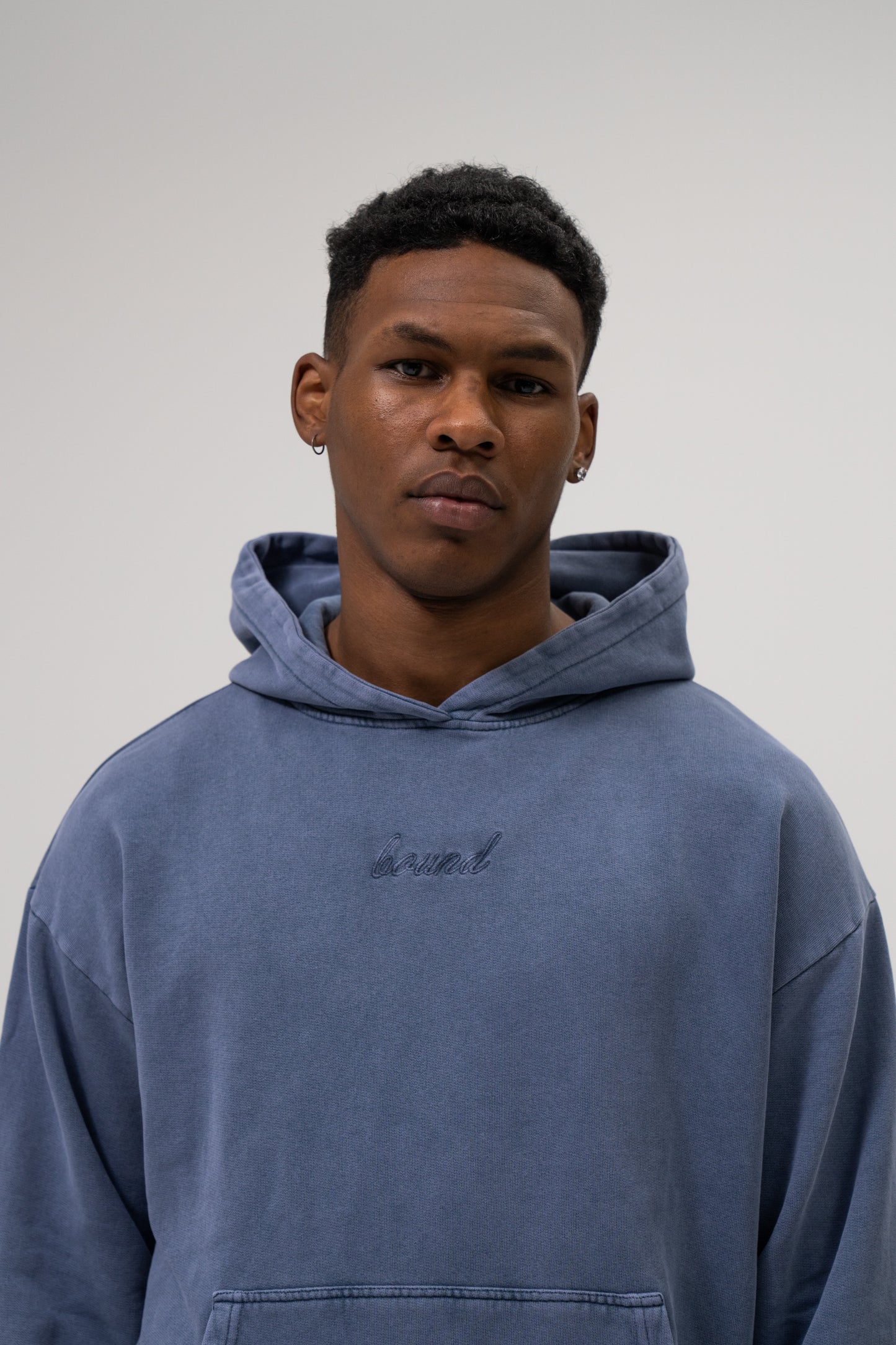 SUSTAIN WASHED BLUE HOODIE