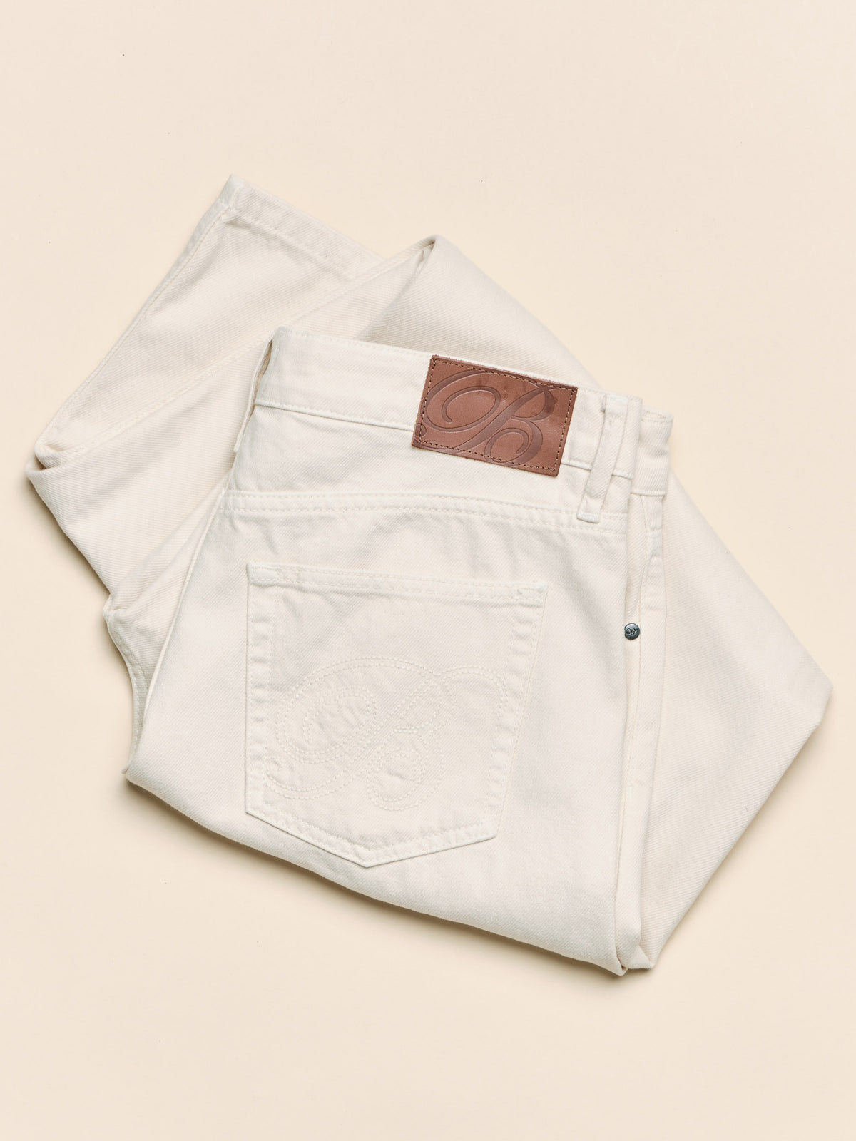 SIGNATURE UNION DENIM JEAN - ECRU