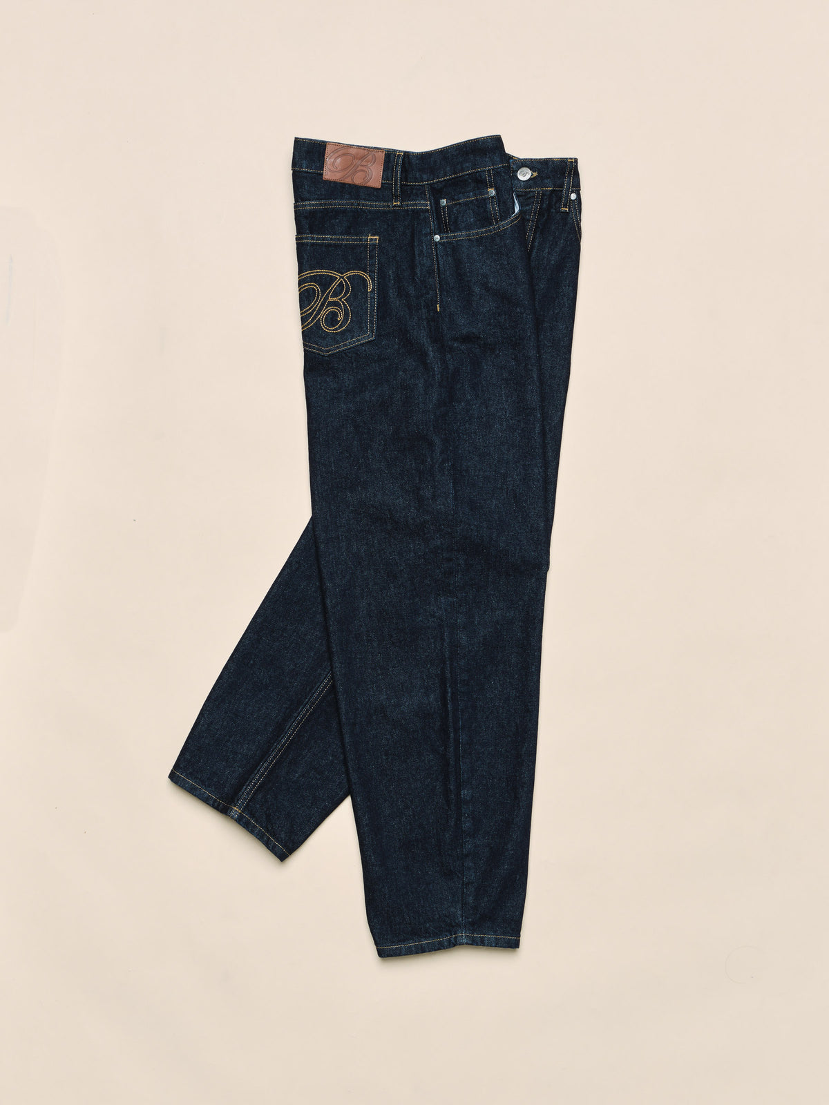 SIGNATURE BARREL LEG DENIM JEAN - RAW INDIGO