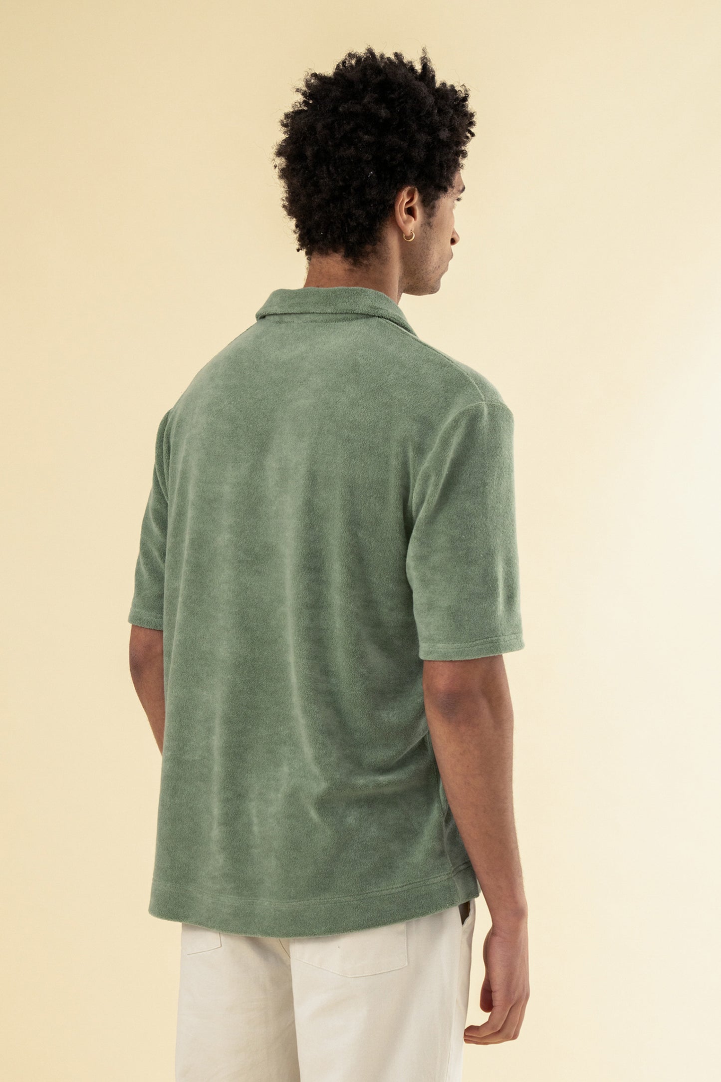 BRADLEY TERRY TOWEL POLO - GREEN