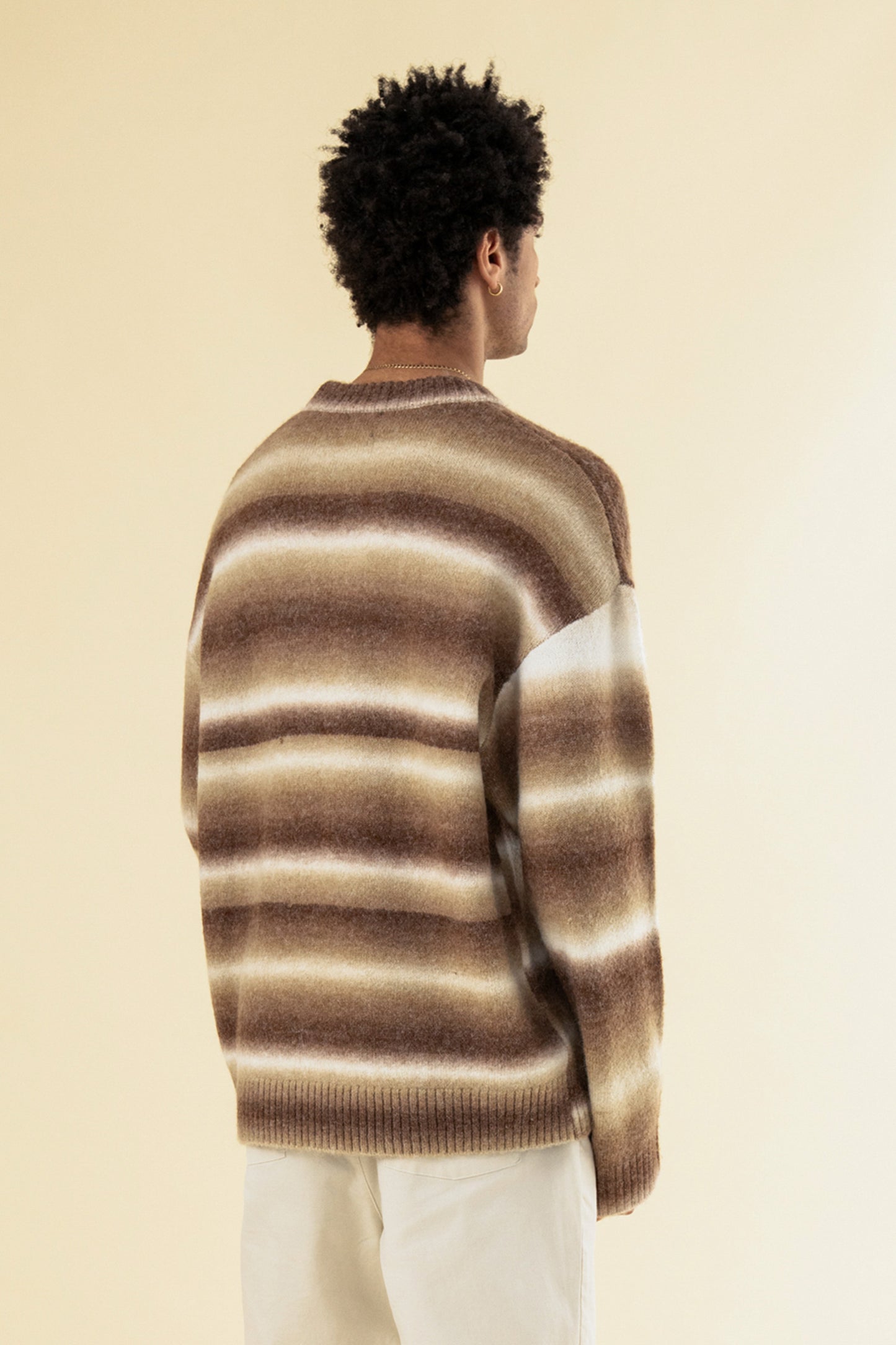 TOFFEE GRADIENT KNIT SWEATER