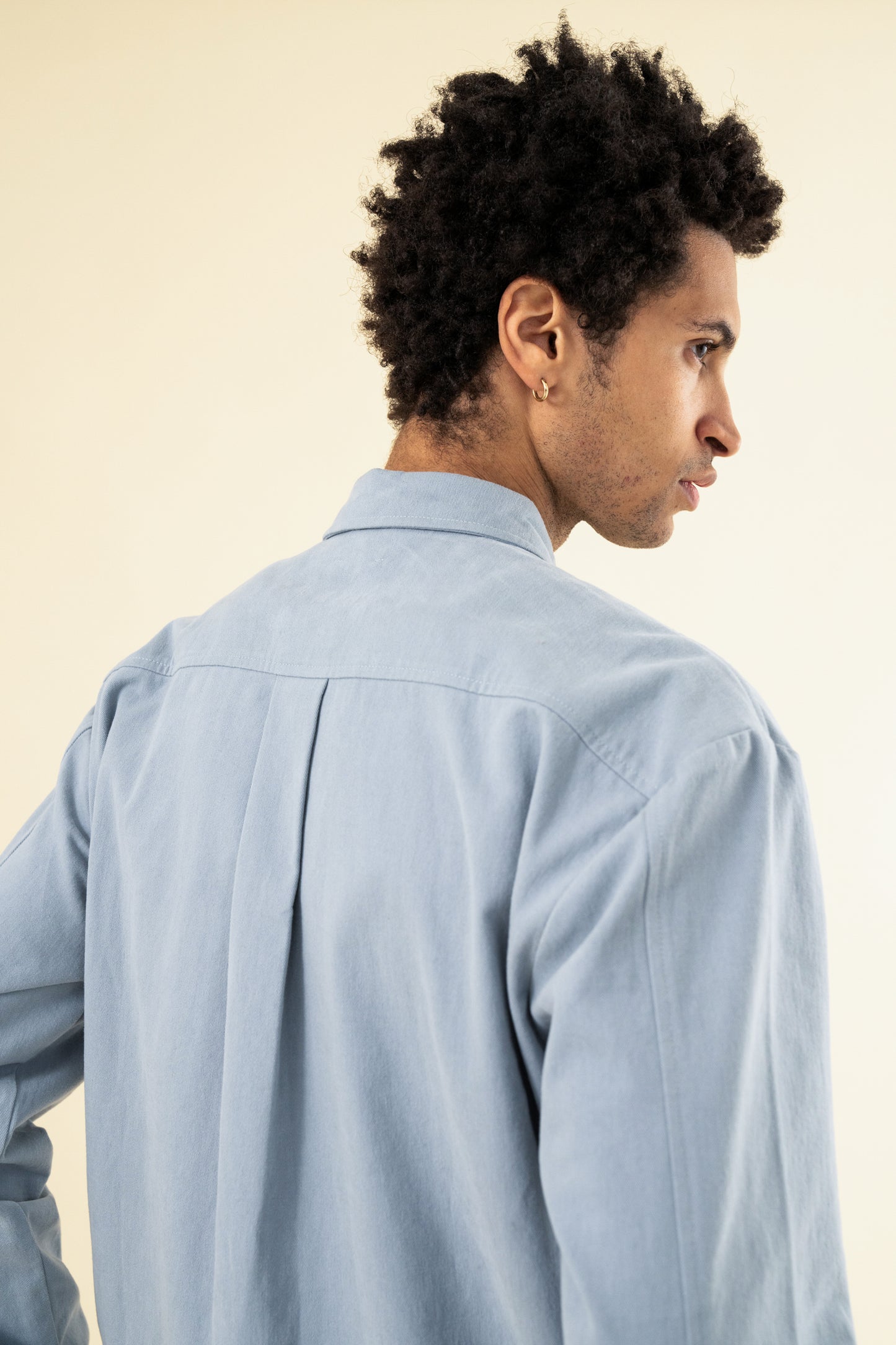 HEAVY CANVAS LONGSLEEVE SHIRT - LIGHT BLUE