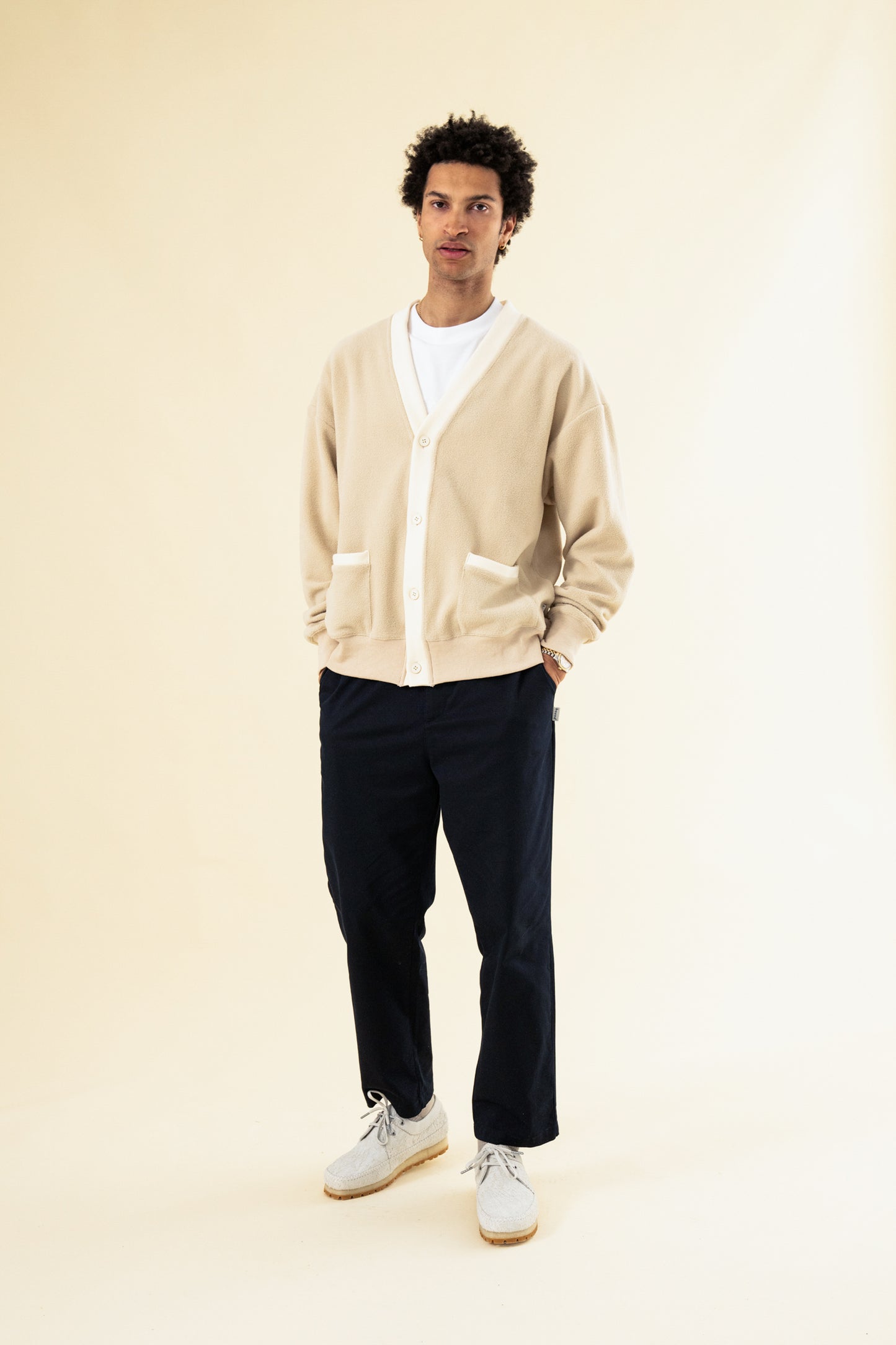 WILLIAM STAPLE COTTON TROUSER - NAVY