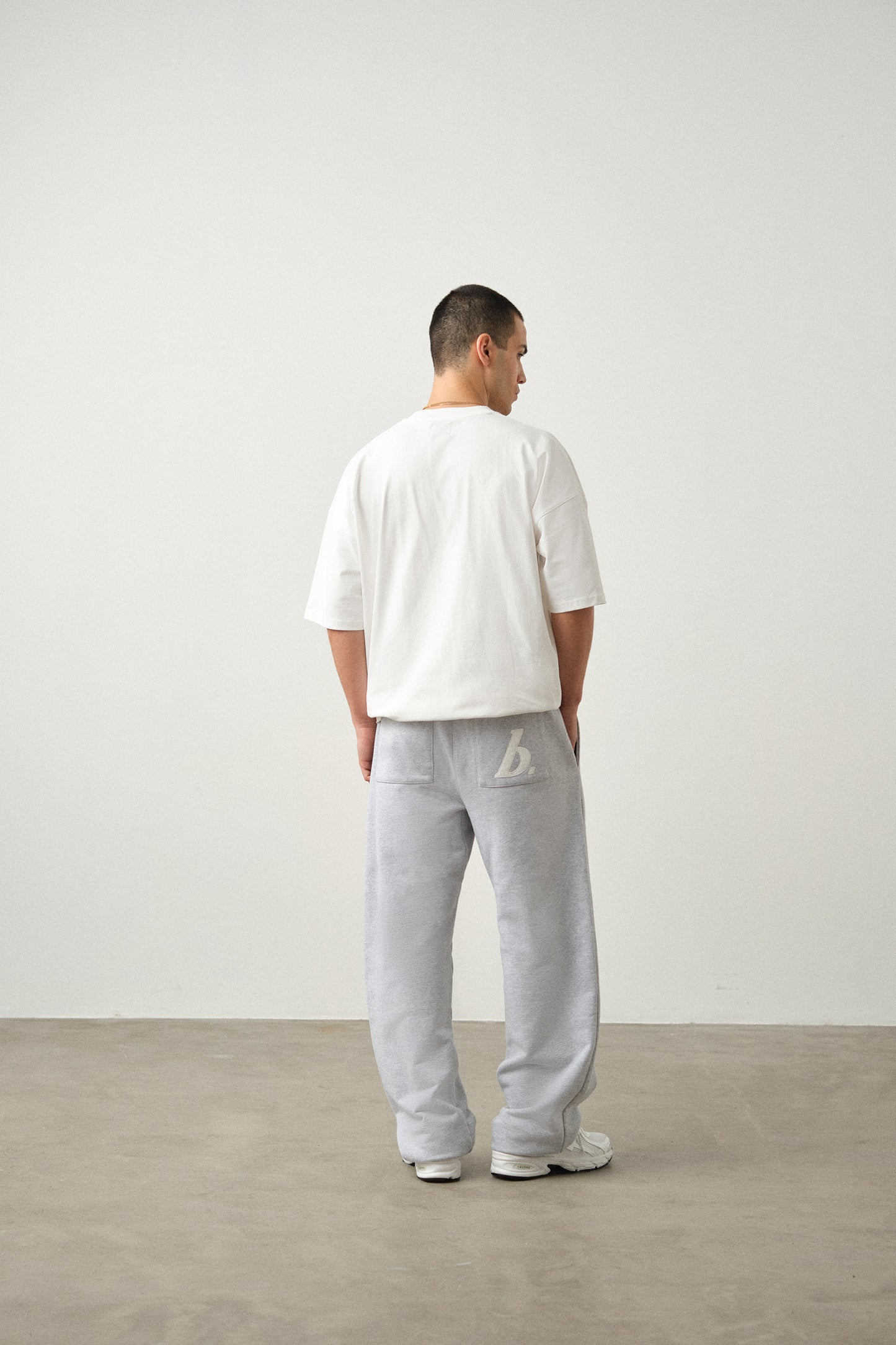STAMP JOGGERS - GREY MARL