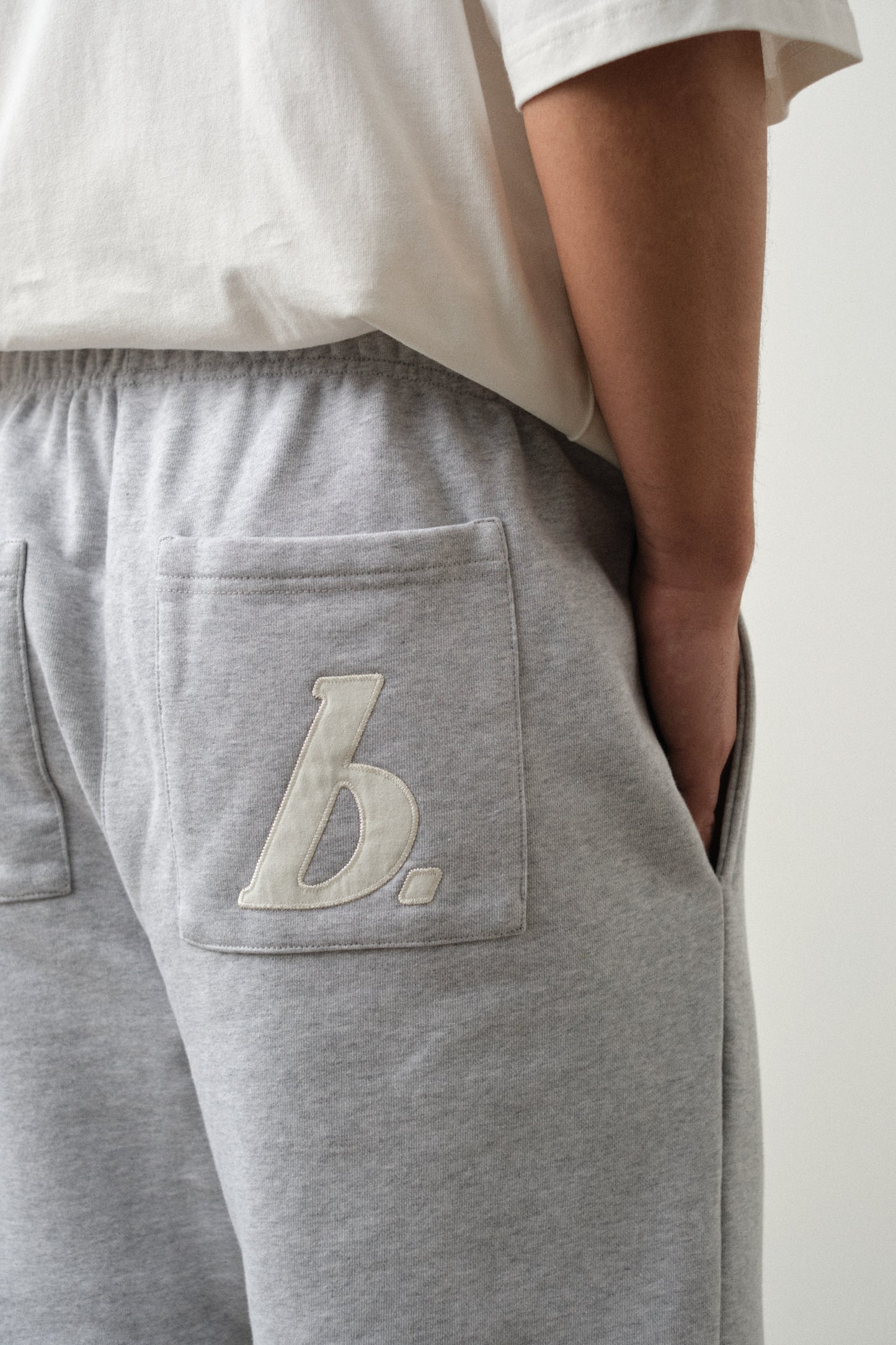 STAMP JOGGERS - GREY MARL