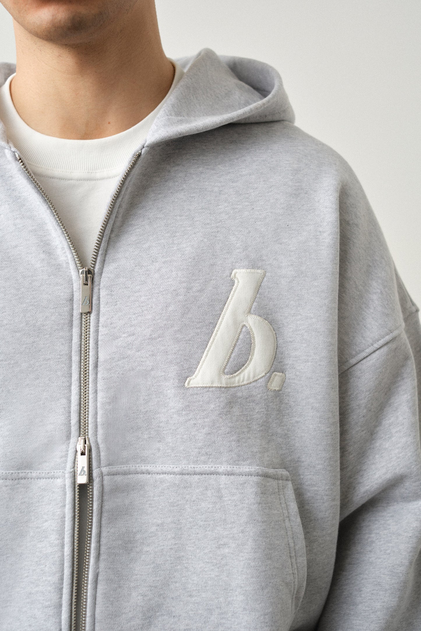STAMP ZIP-UP HOODIE TWIN PACK - BLACK/GREY MARL