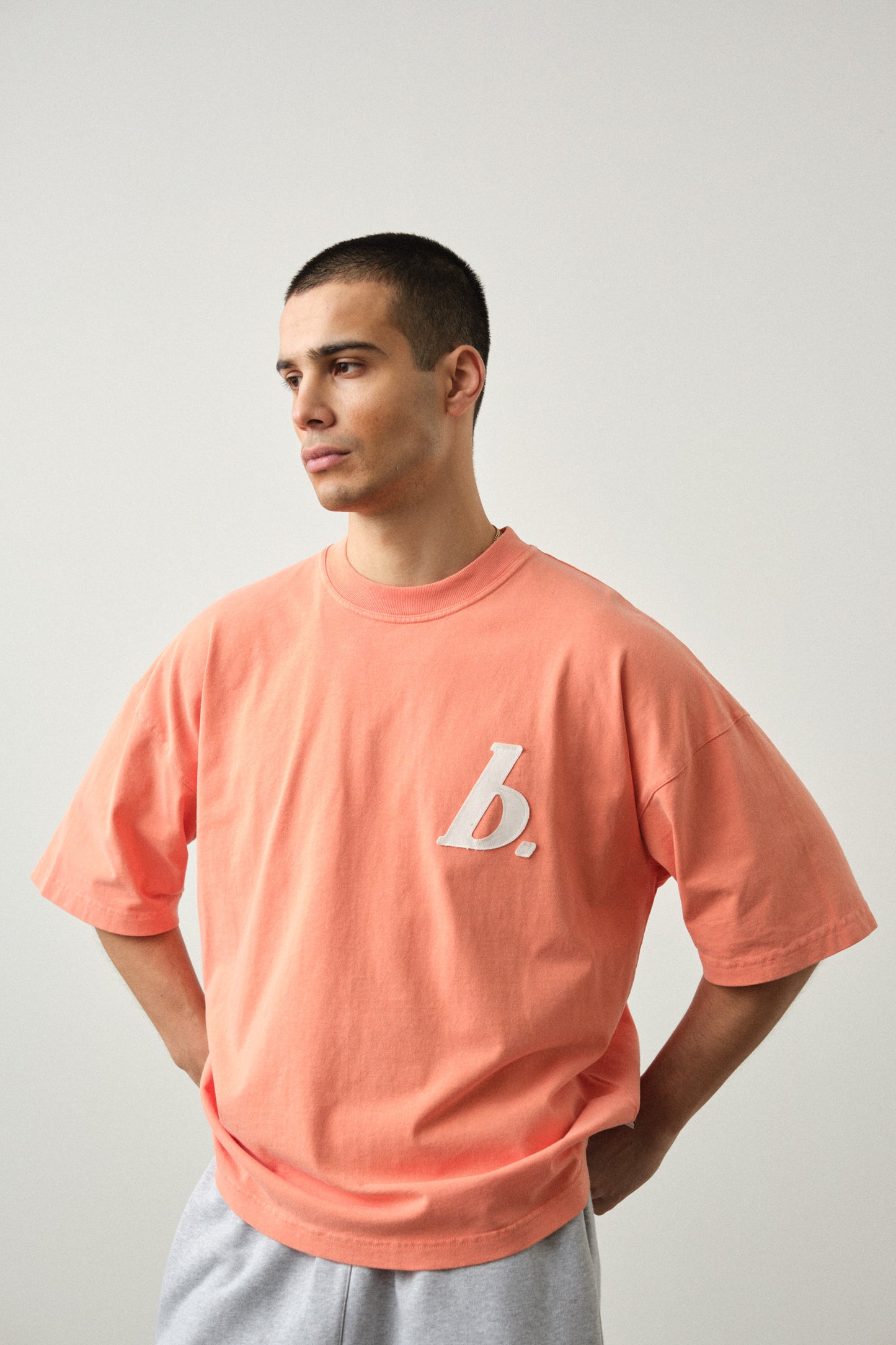 STAMP TEE - WASHED PEACH