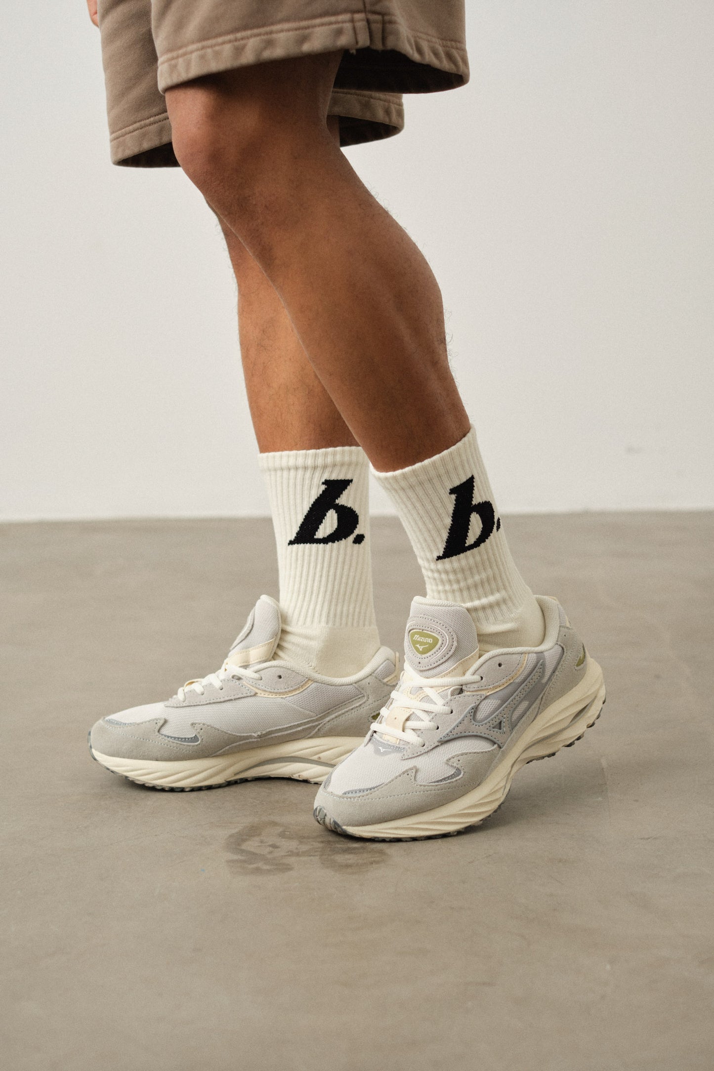 STAMP SOCKS - ECRU