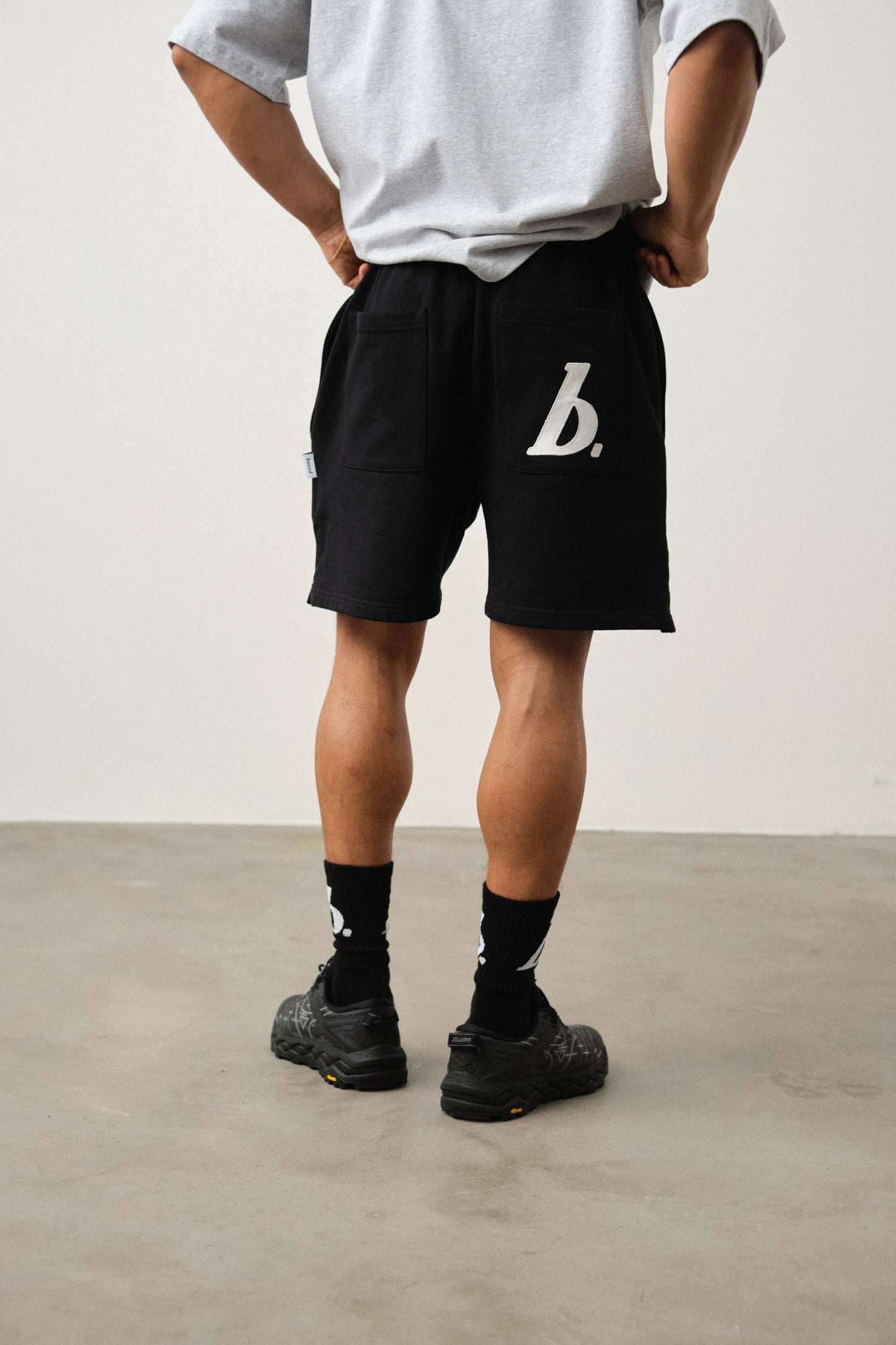 STAMP SHORTS TWIN PACK - BLACK/GREY MARL