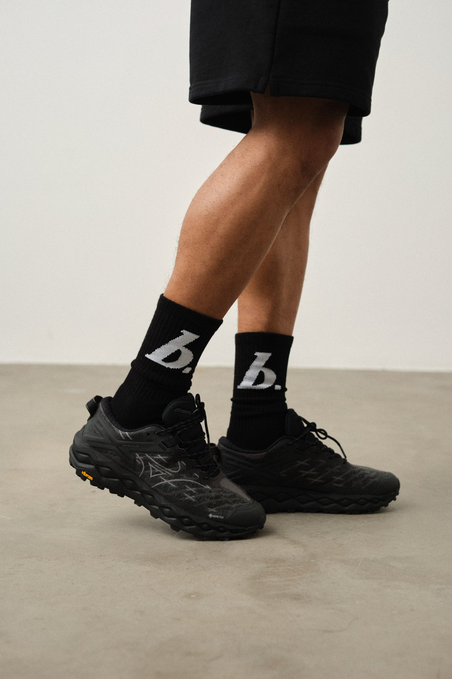 STAMP SOCKS 3 PACK - BLACK