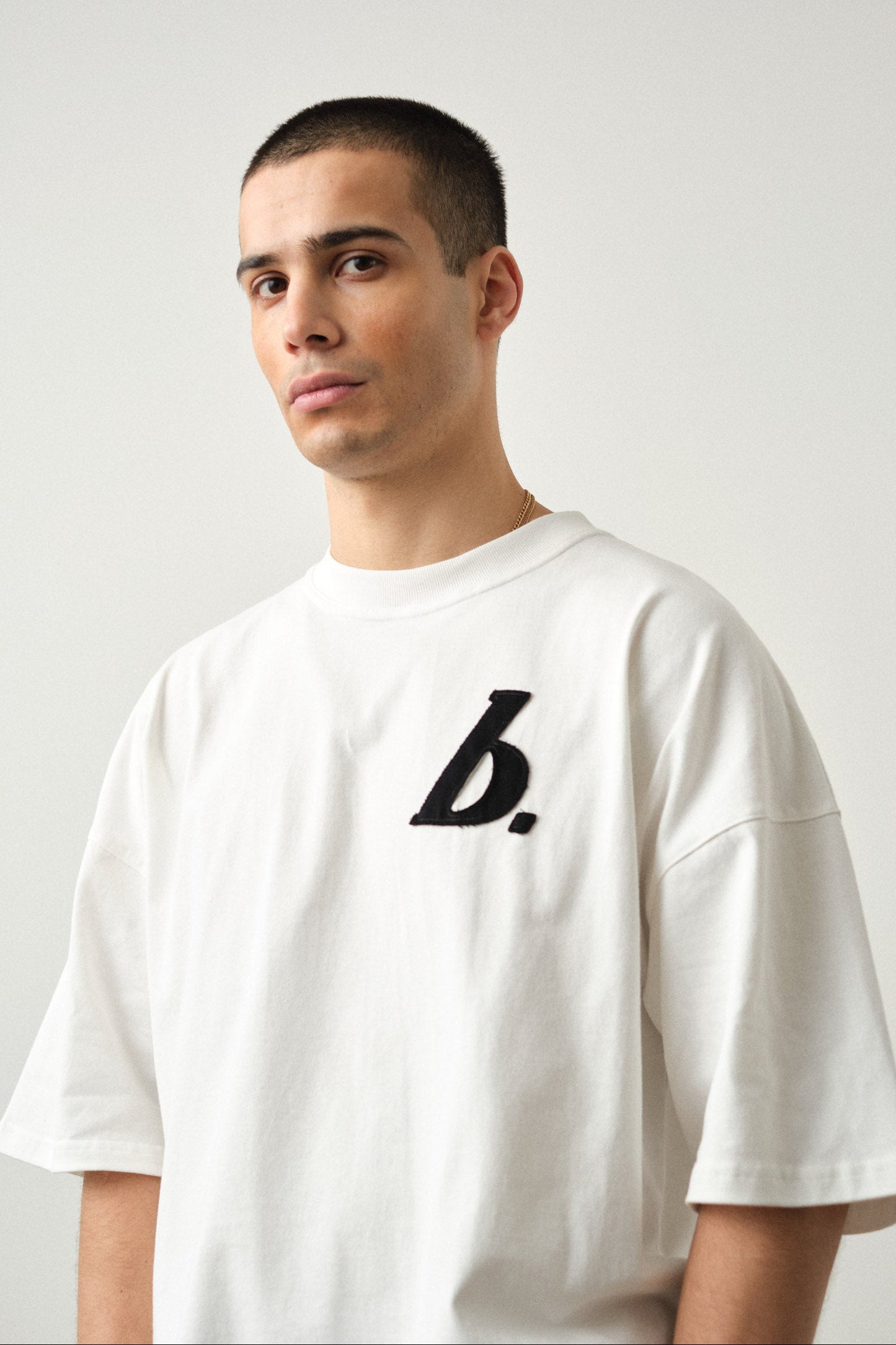 STAMP BOXY TEE - WHITE
