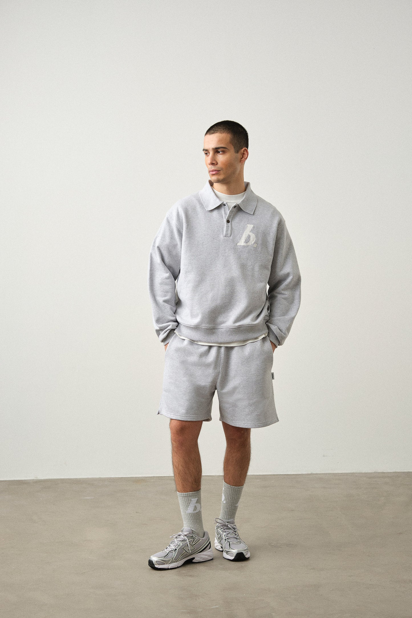 STAMP SHORTS TWIN PACK - BLACK/GREY MARL