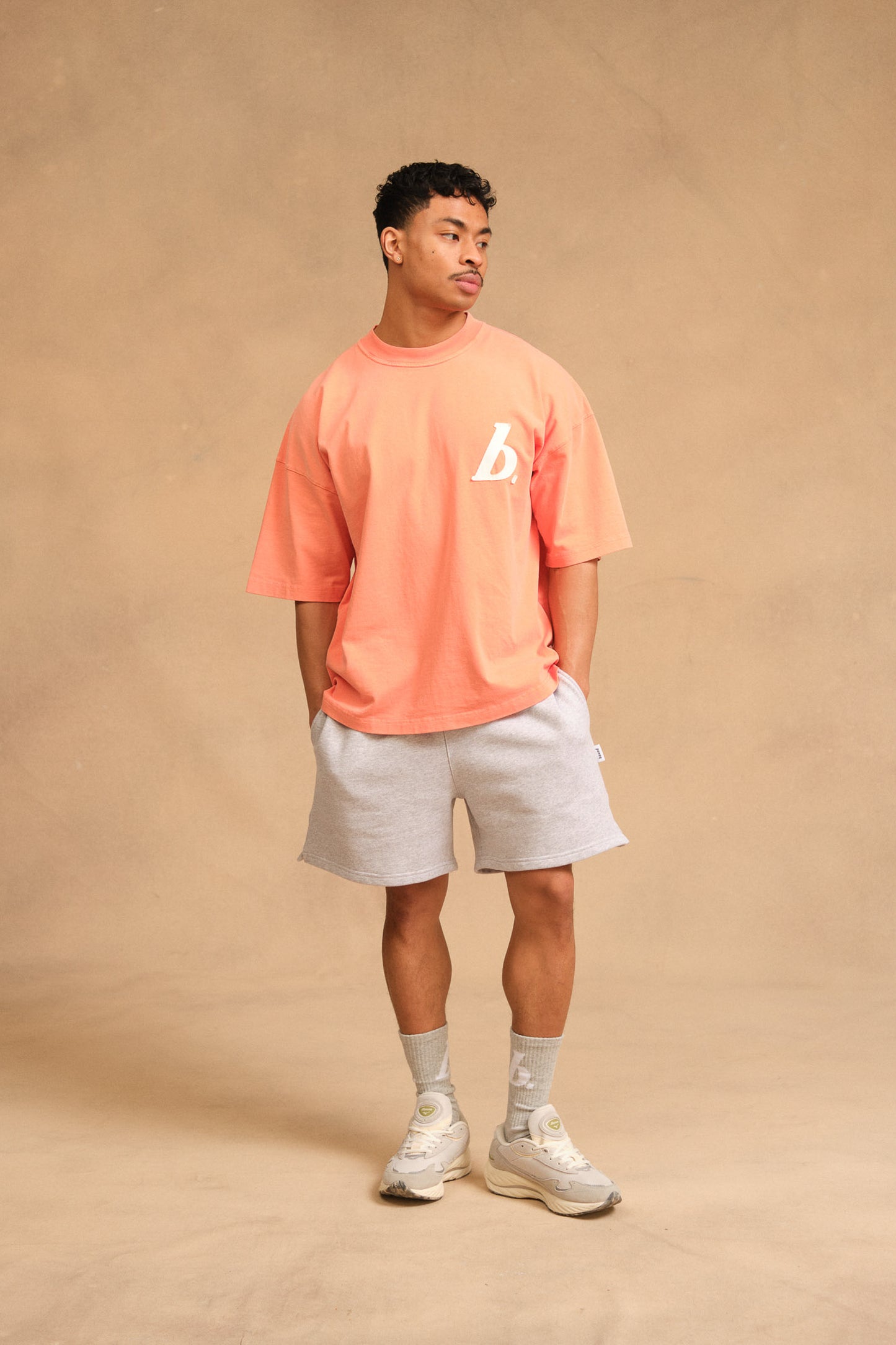STAMP TEE - WASHED PEACH