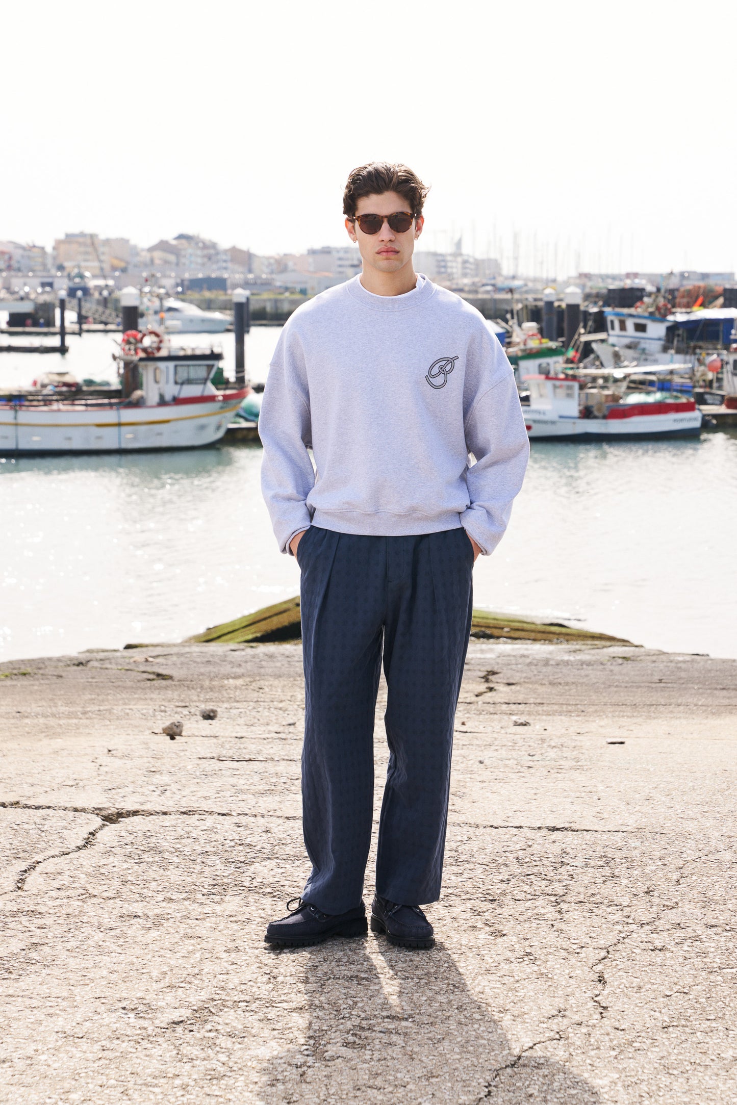 MARINE SWEATER - HEATHER MARL GREY