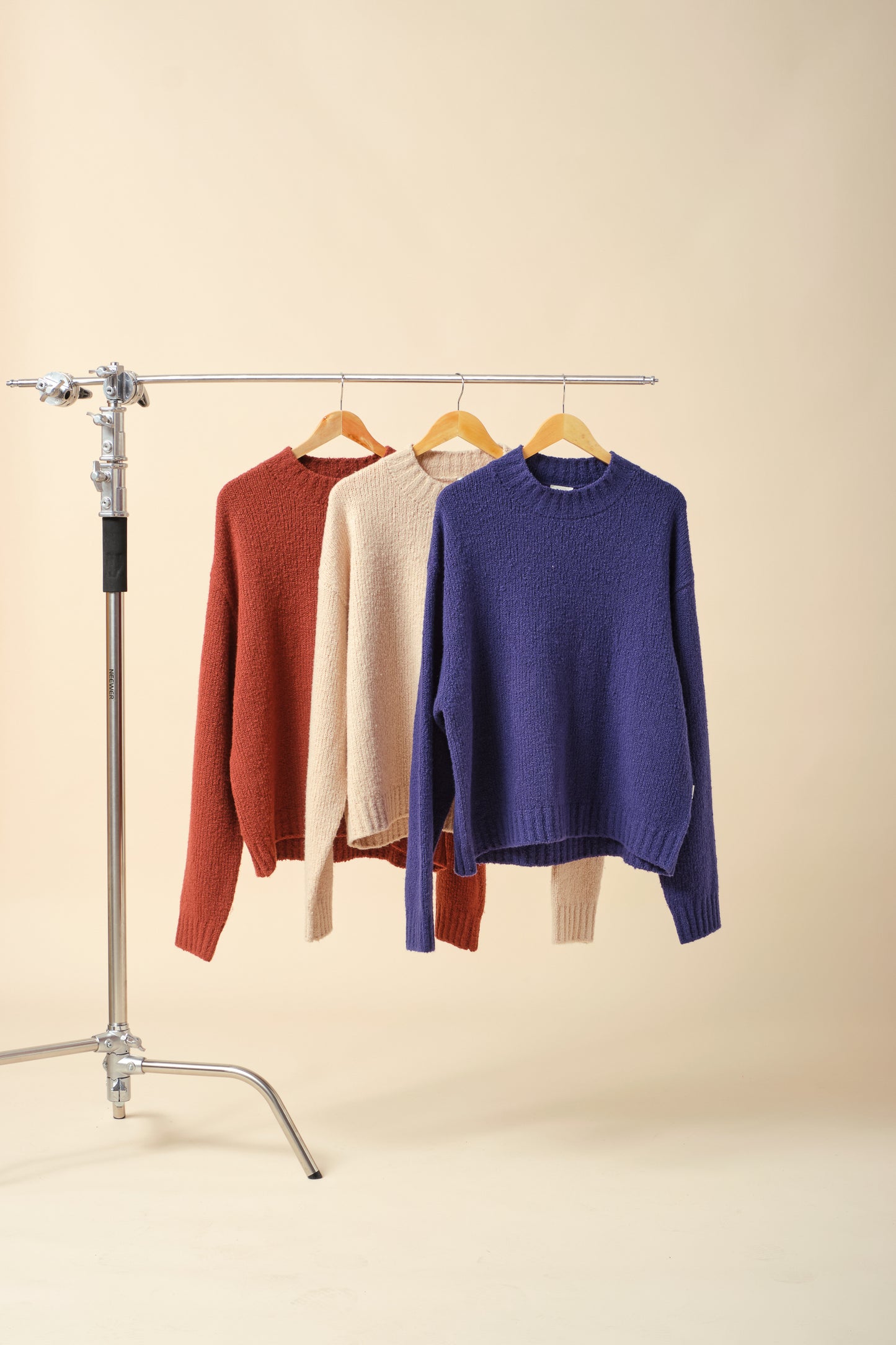 CROPPED WOOL KNIT - BRICK