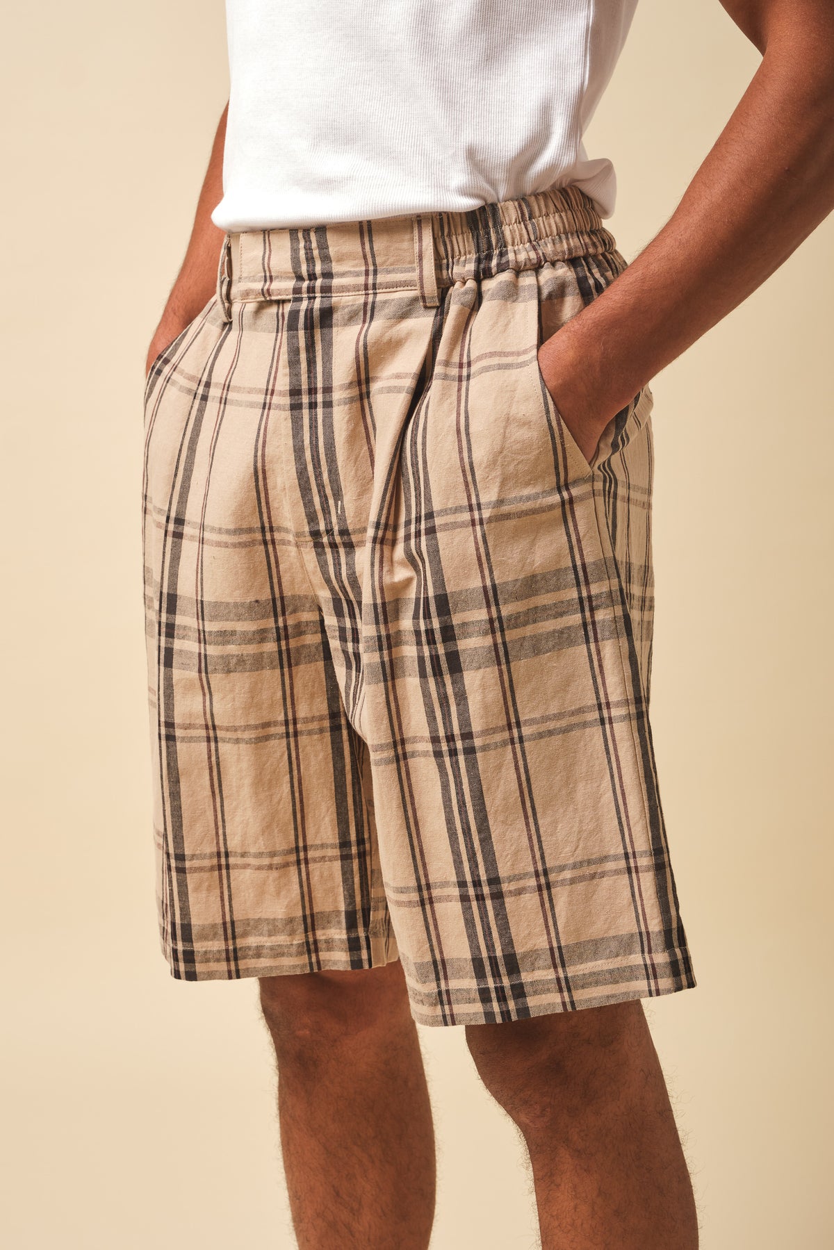 DESERT PATTERN PLEATED SHORT