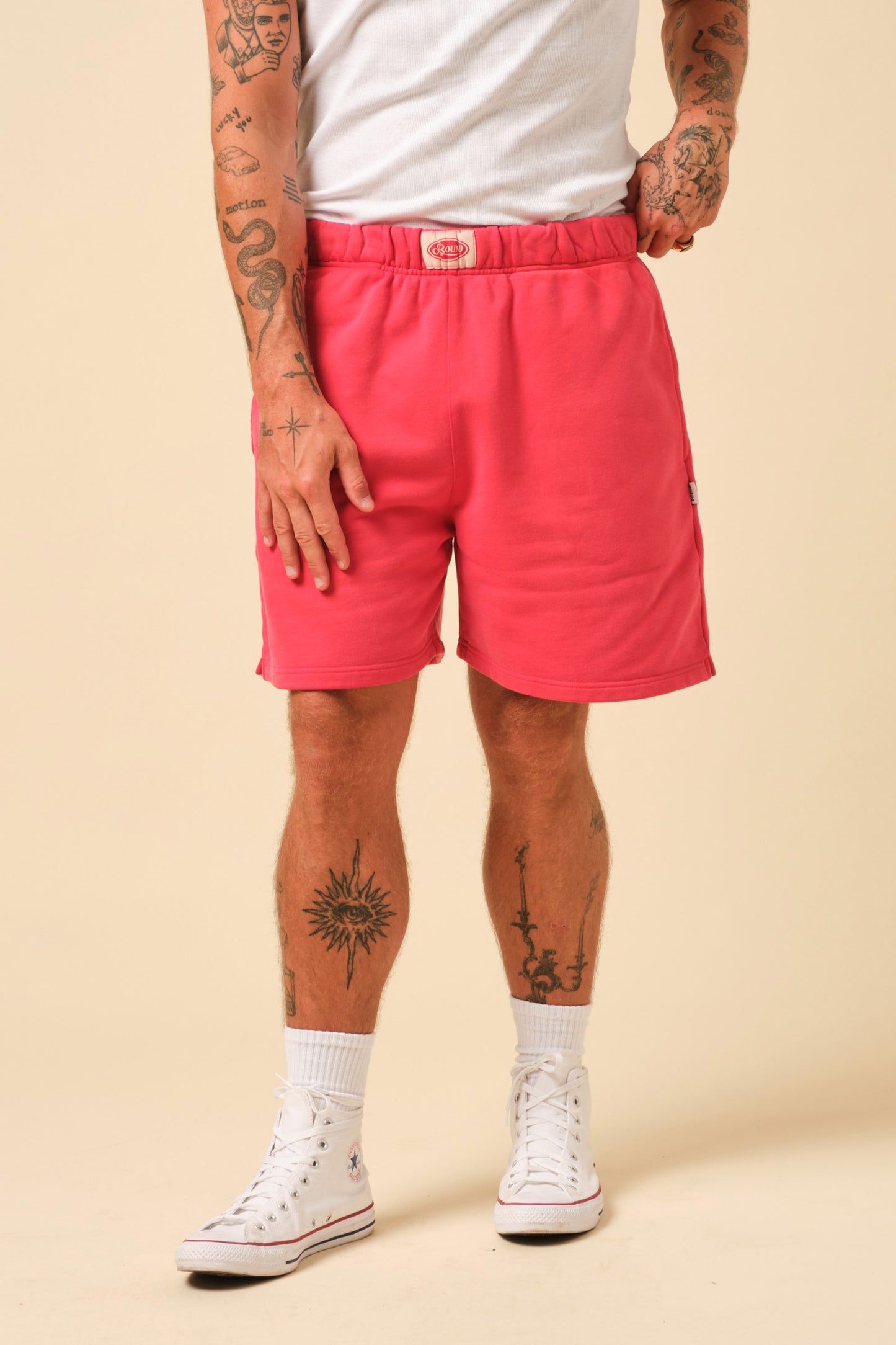 FREDDIE SWEAT SHORTS - RED
