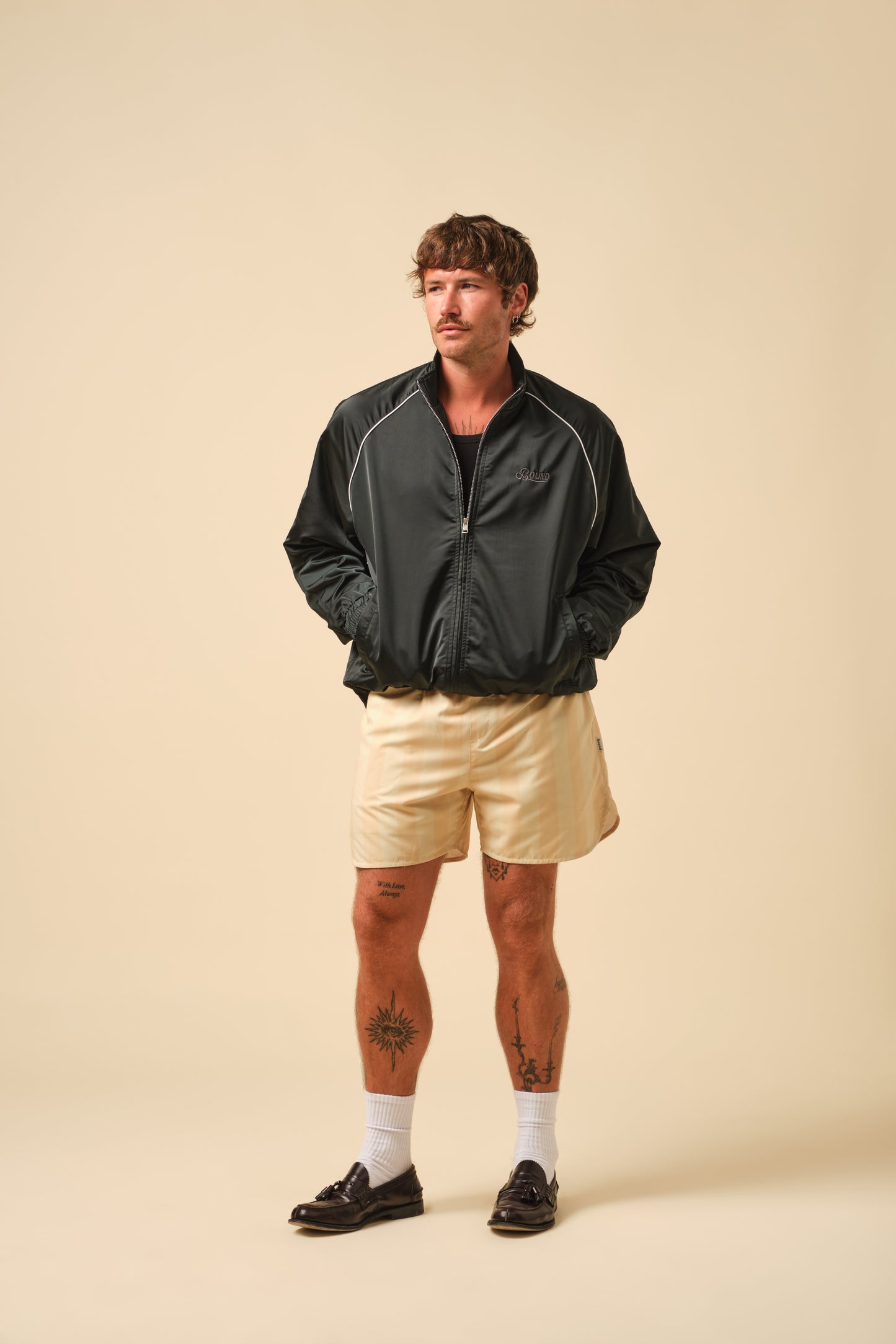 FREDDIE RAGLAN BOMBER TRACK JACKET