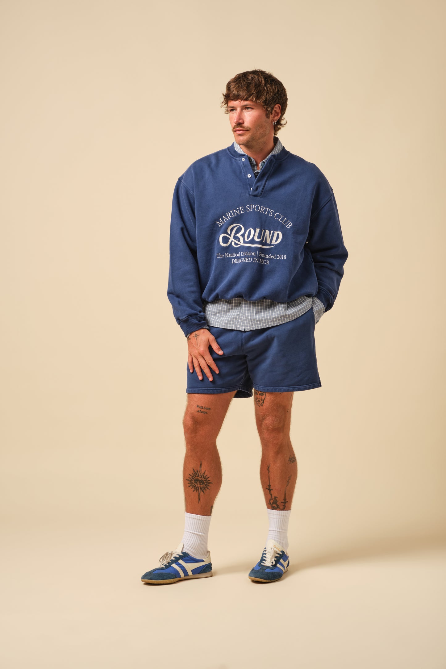 FREDDIE SWEAT SHORTS - NAVY
