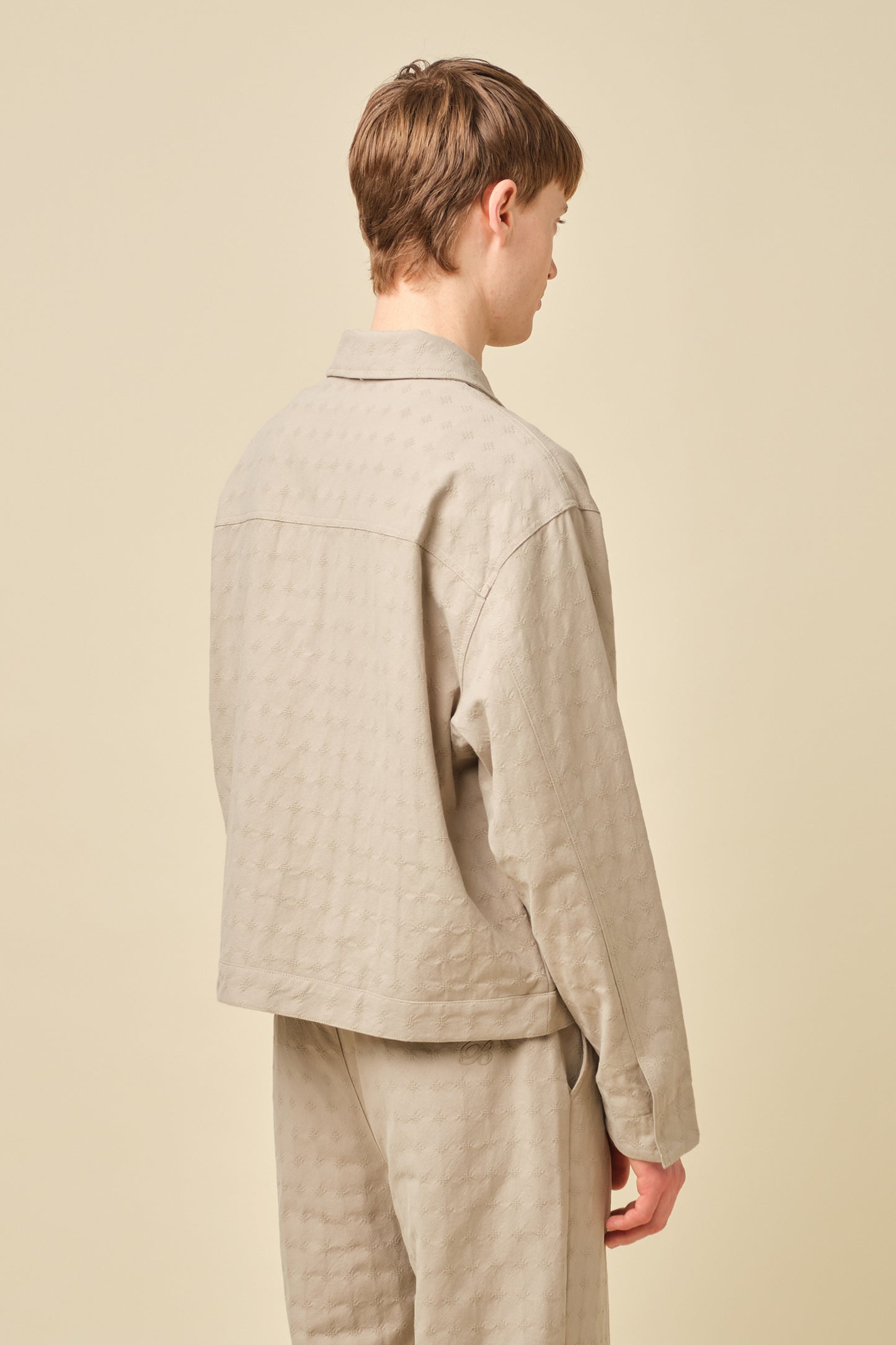 EMBROIDERED RIBIERA JACKET - STONE