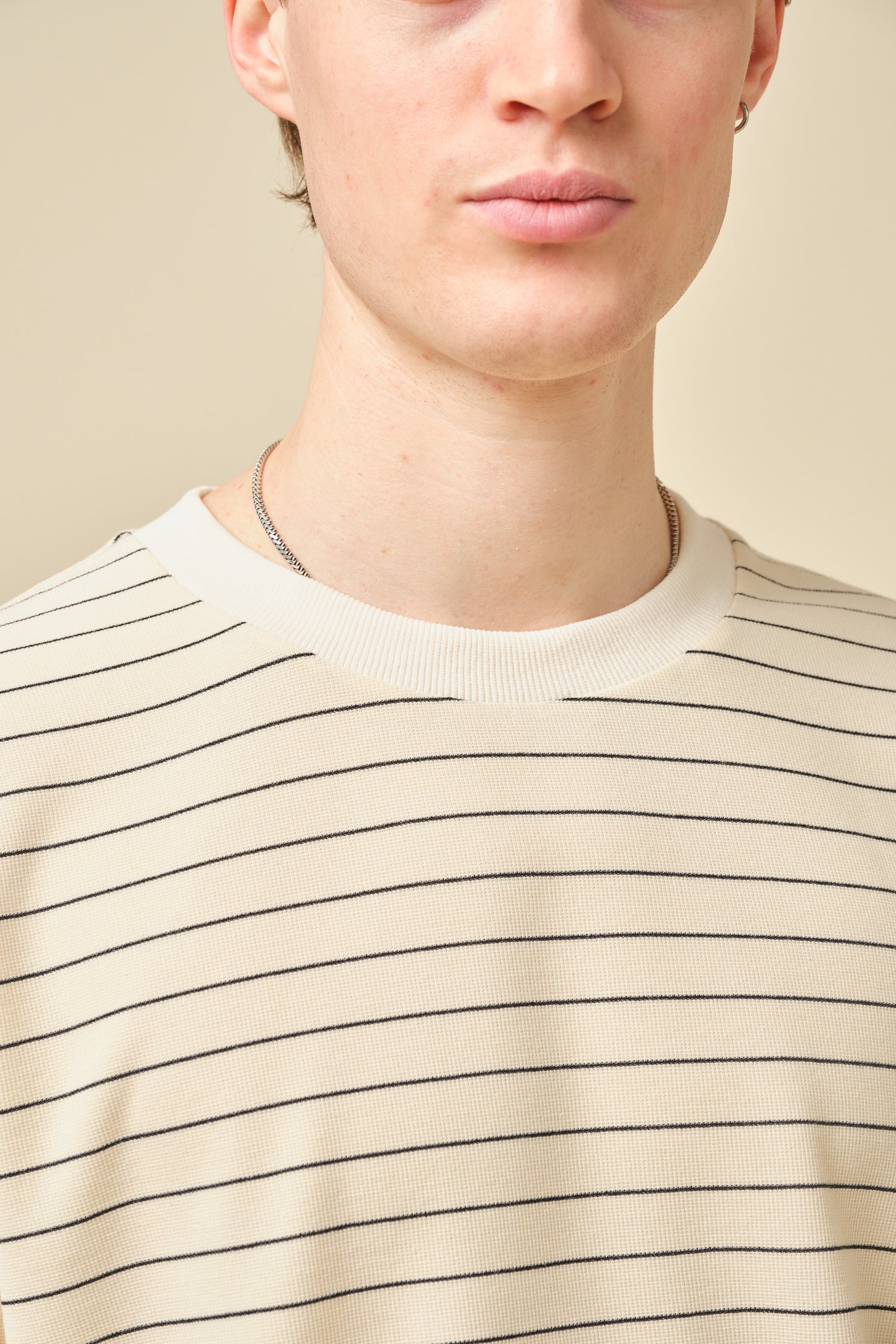 CLASSIC STRIPE TEE - CREAM