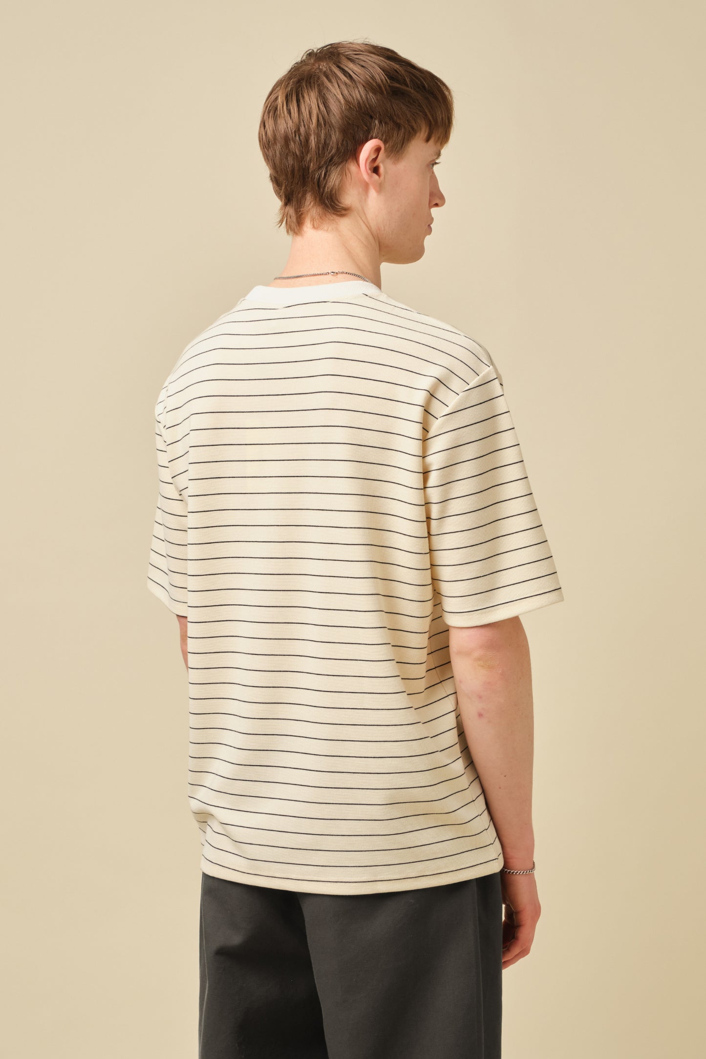 CLASSIC STRIPE TEE - CREAM